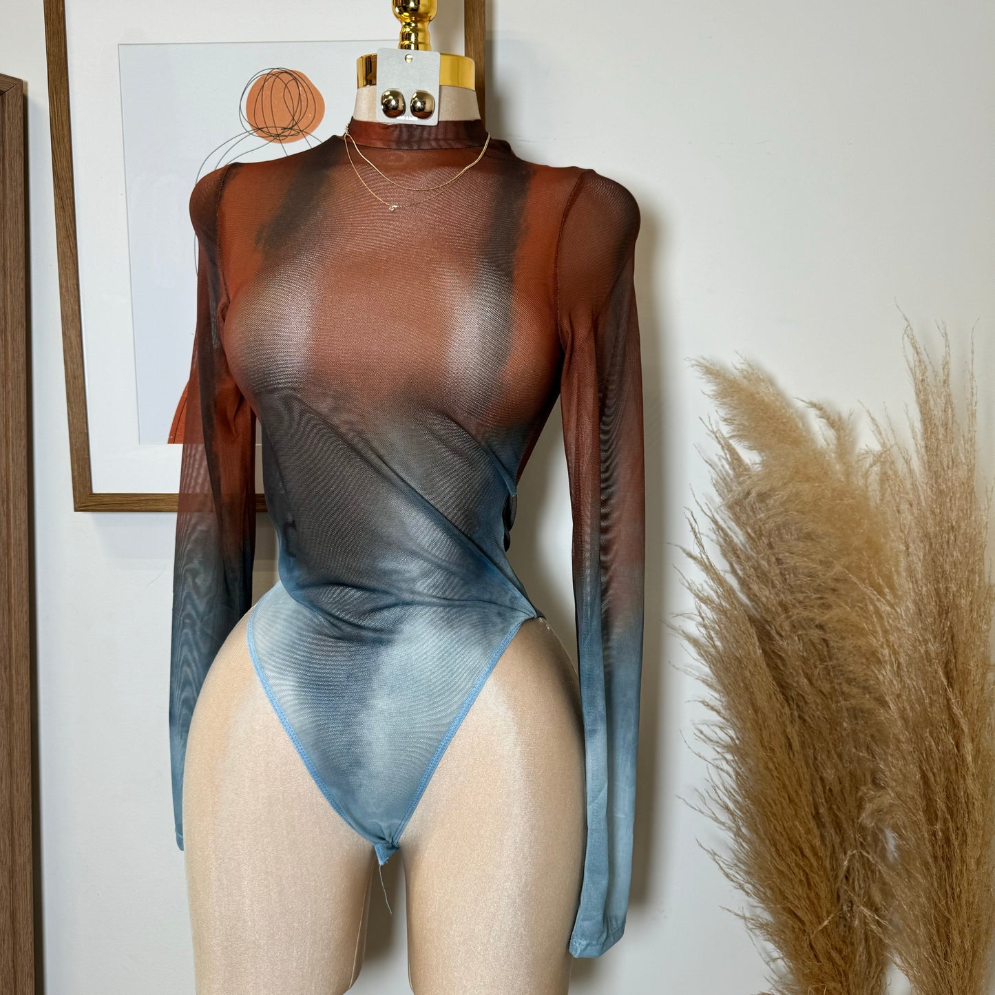 Mesh Bodysuit-Multi Color