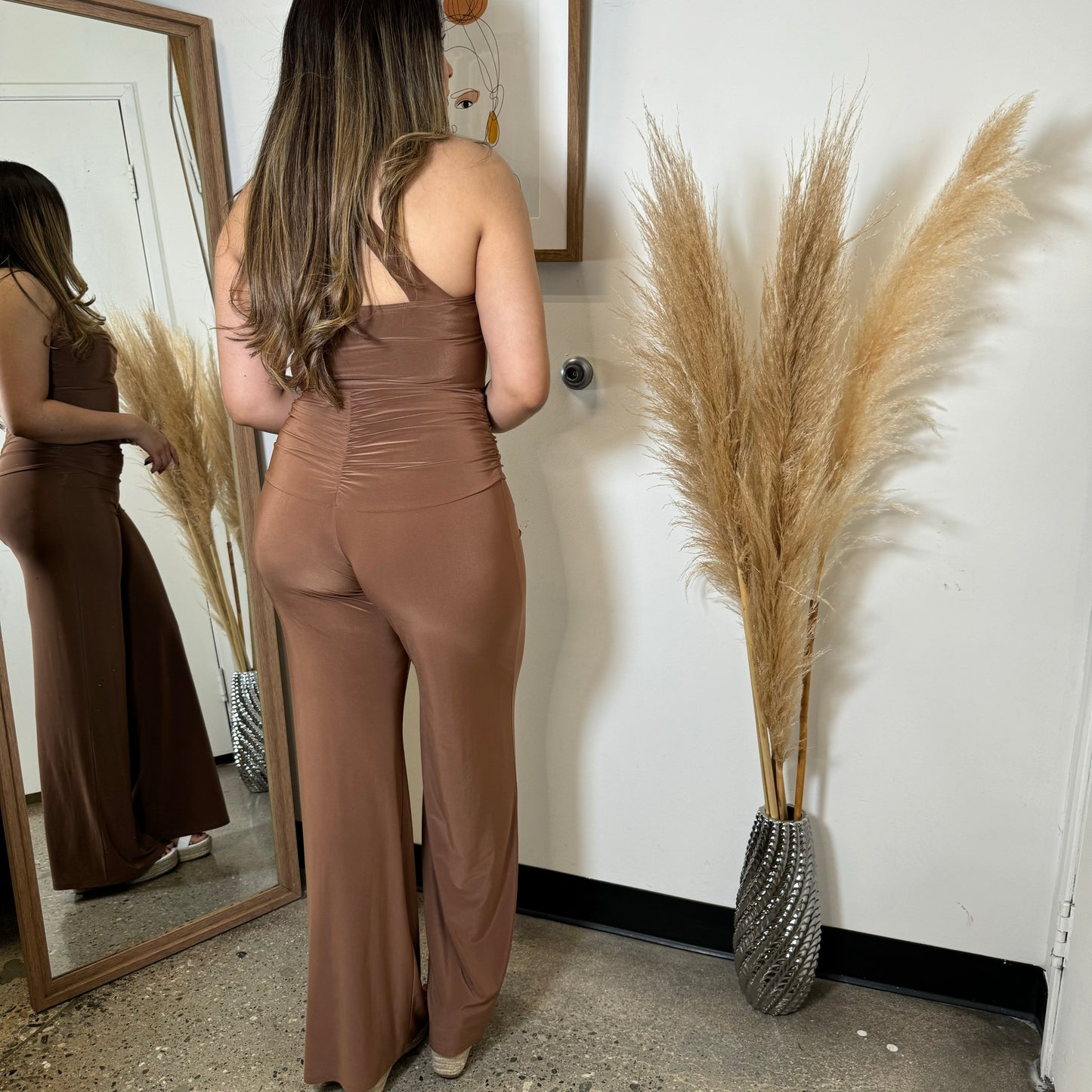 Arianelly Pant Set-Brown