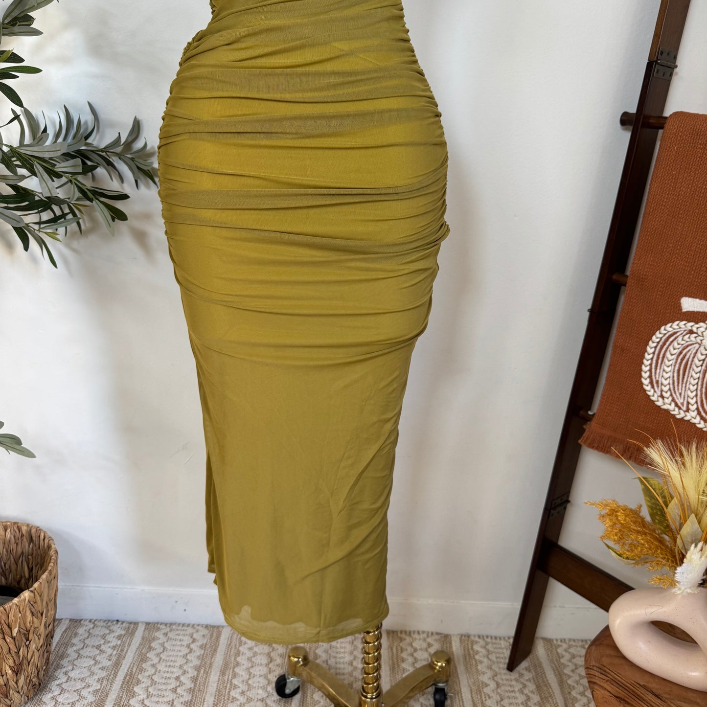 Luxi Dress-Olive