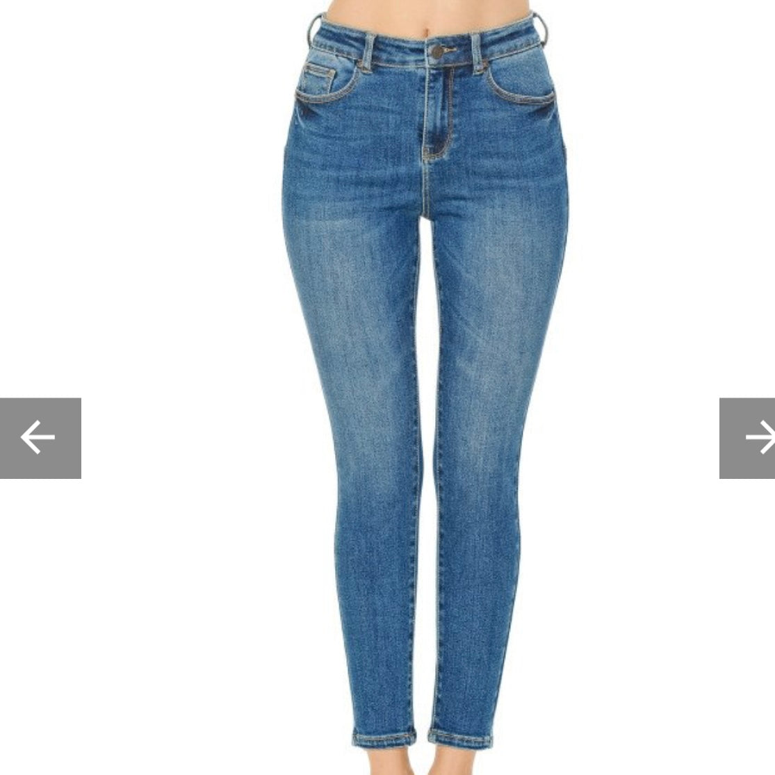 90800 Push Up Skinny Jeans-Dark