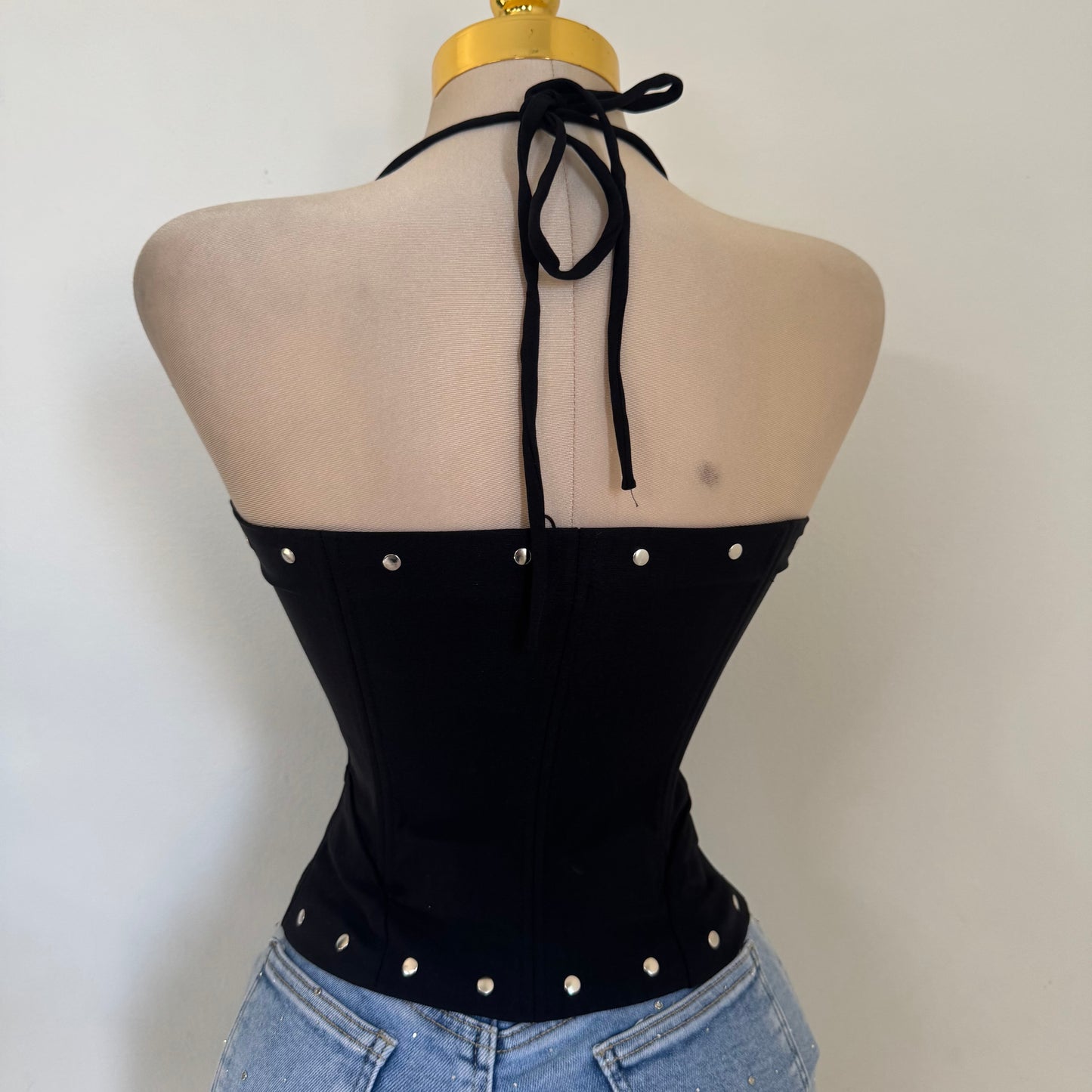 La Yaquesita Corset Top-Black