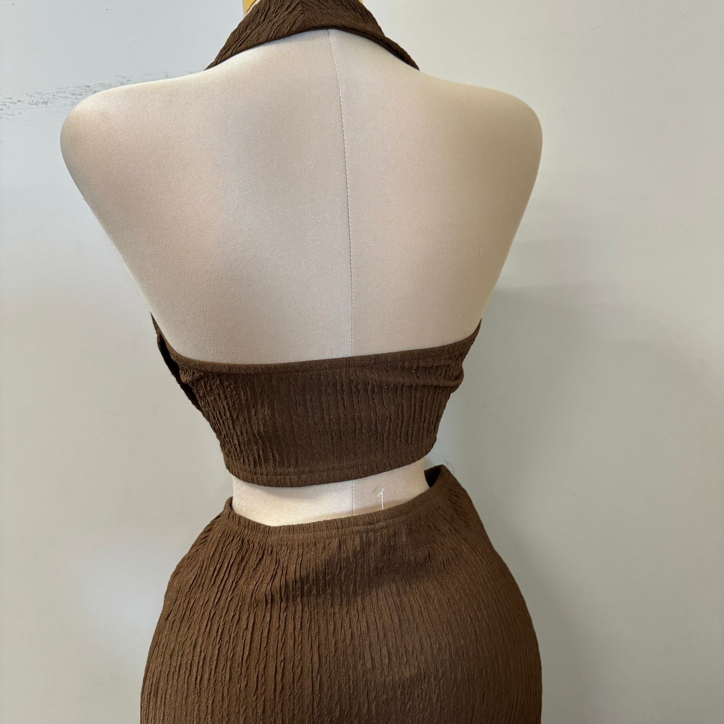 Coco Two piece Set-BROWN is
