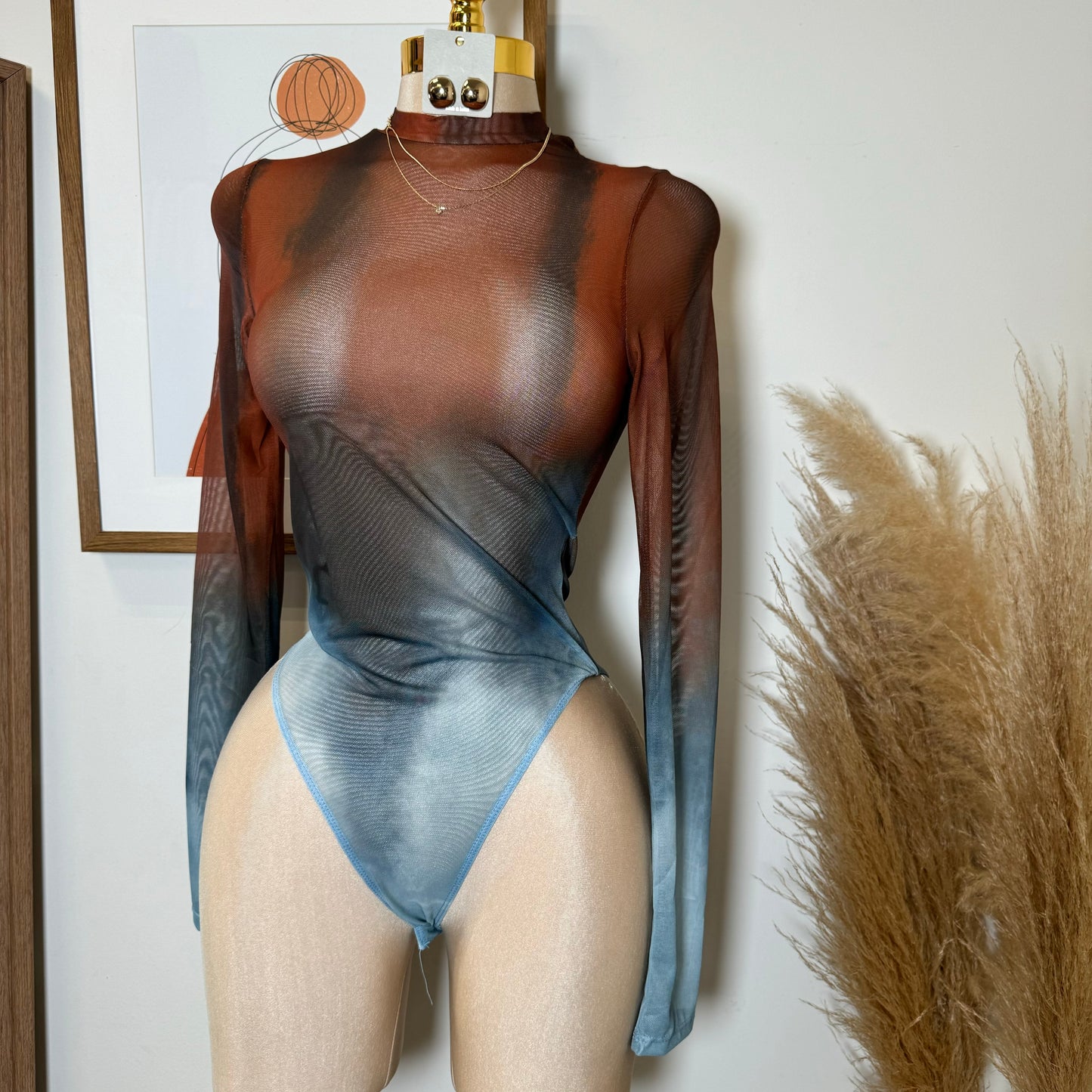 Mesh Bodysuit-Multi Color