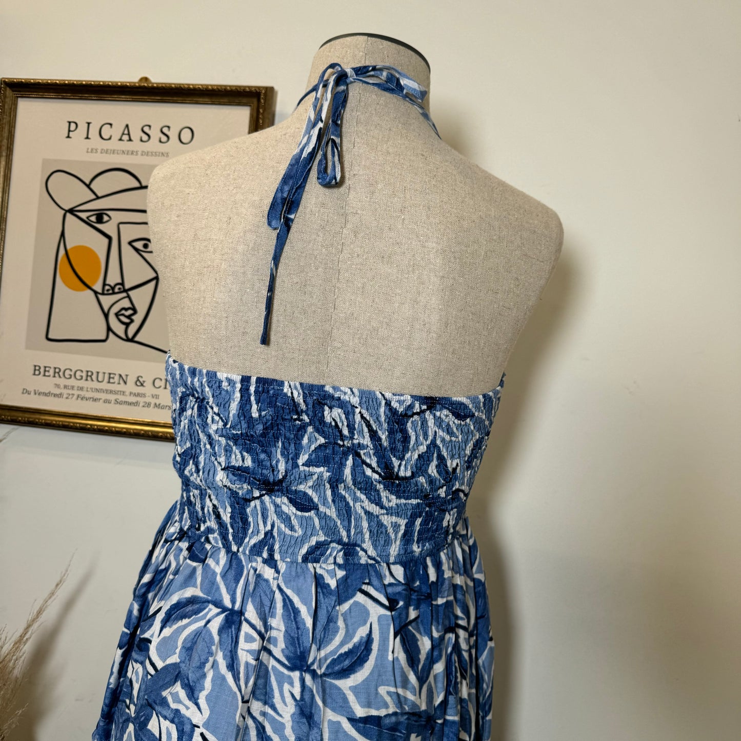 Rosita Plus size Dress-Blue