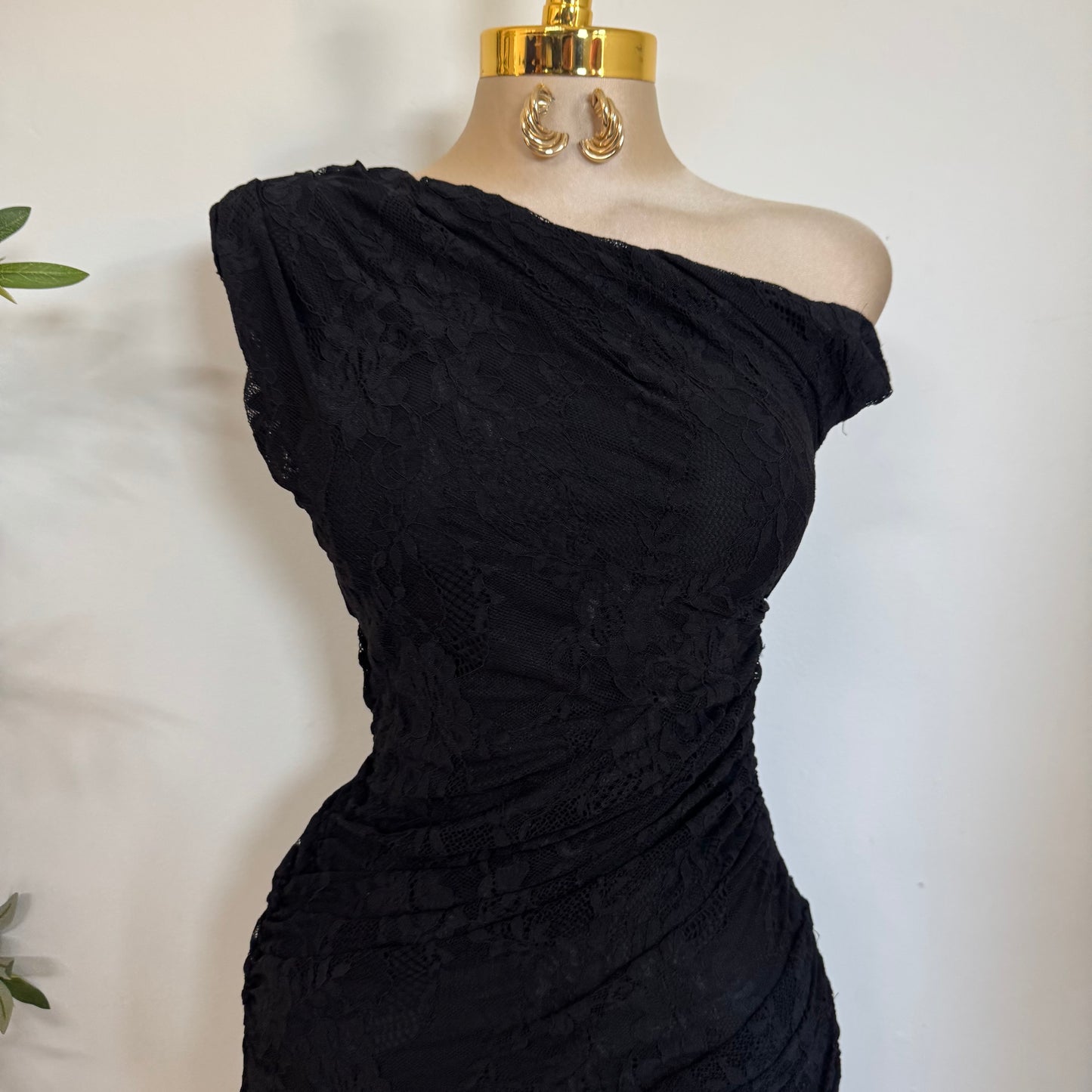 Luxi Lace Dress-Black