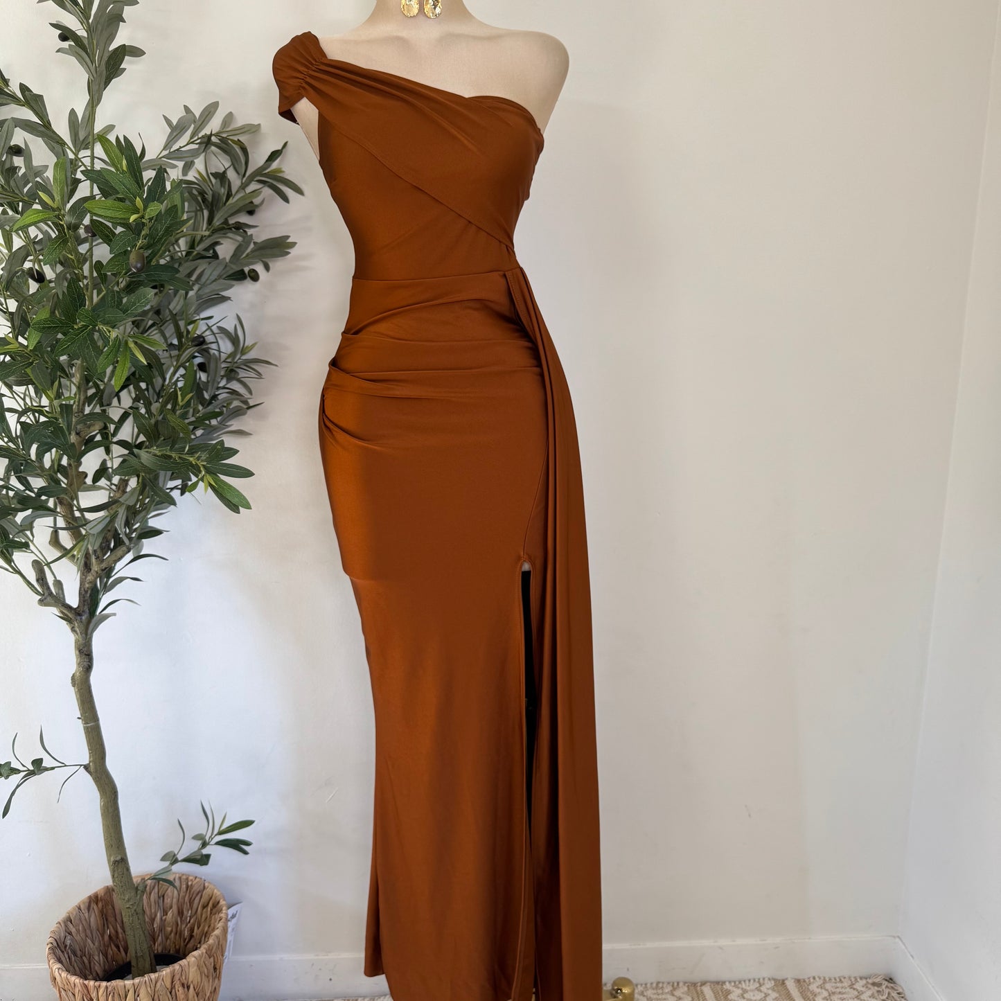 Gala Dress-Brown