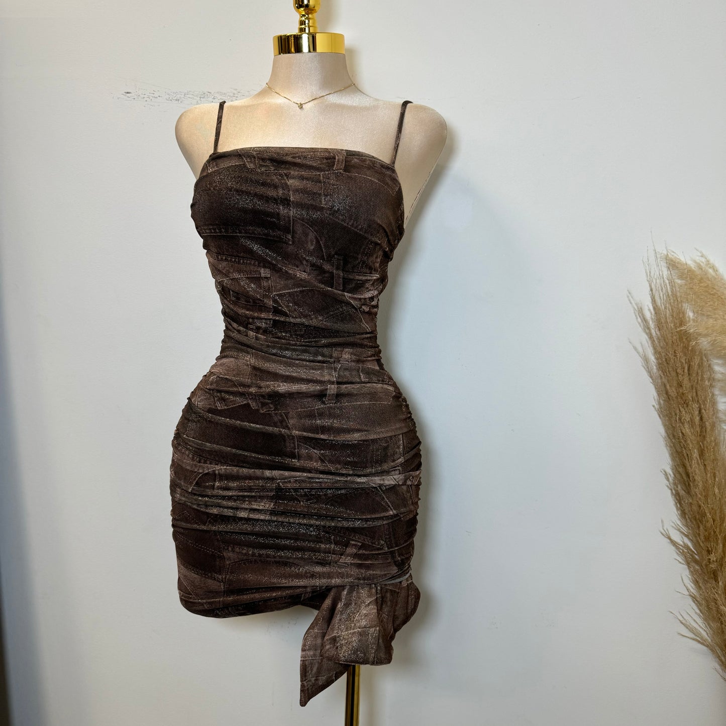 Pretty girl Dress-Brown