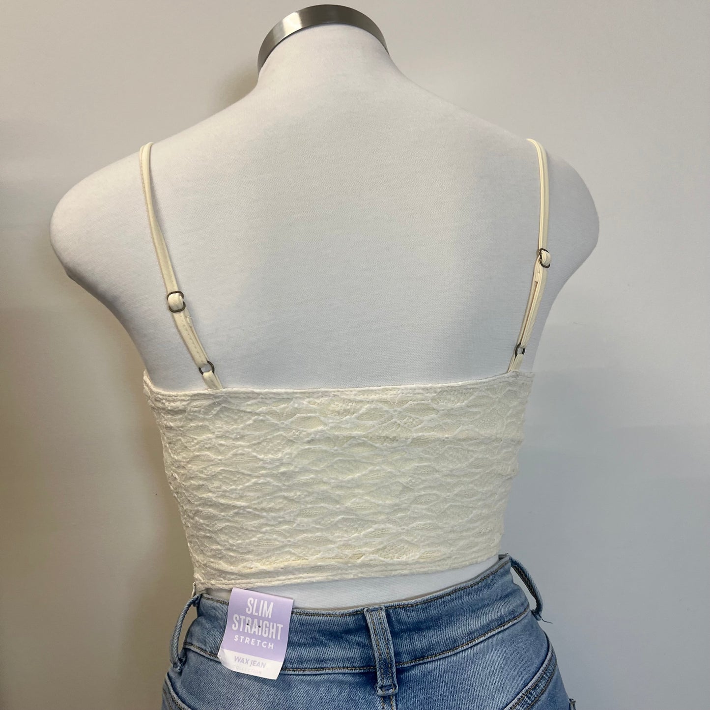 Roma Lace Top with Bolero -White