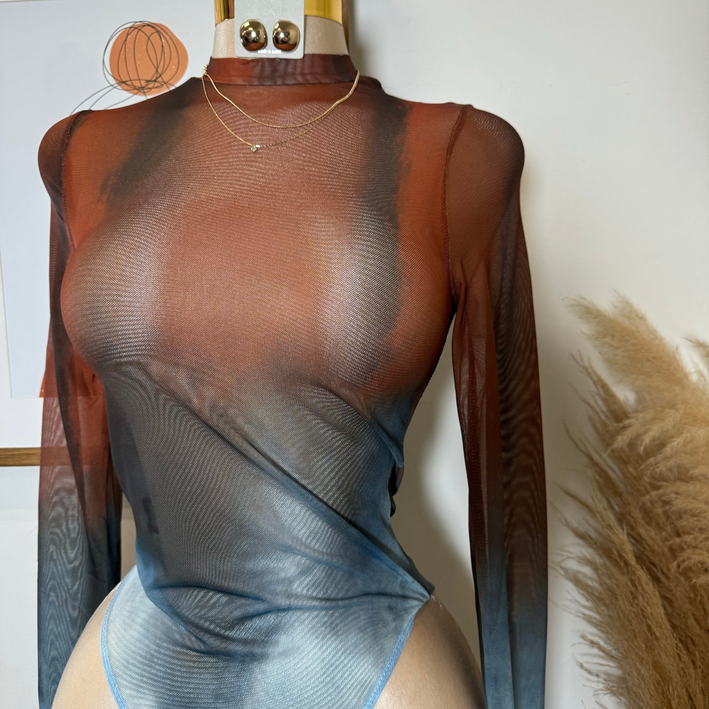 Mesh Bodysuit-Multi Color