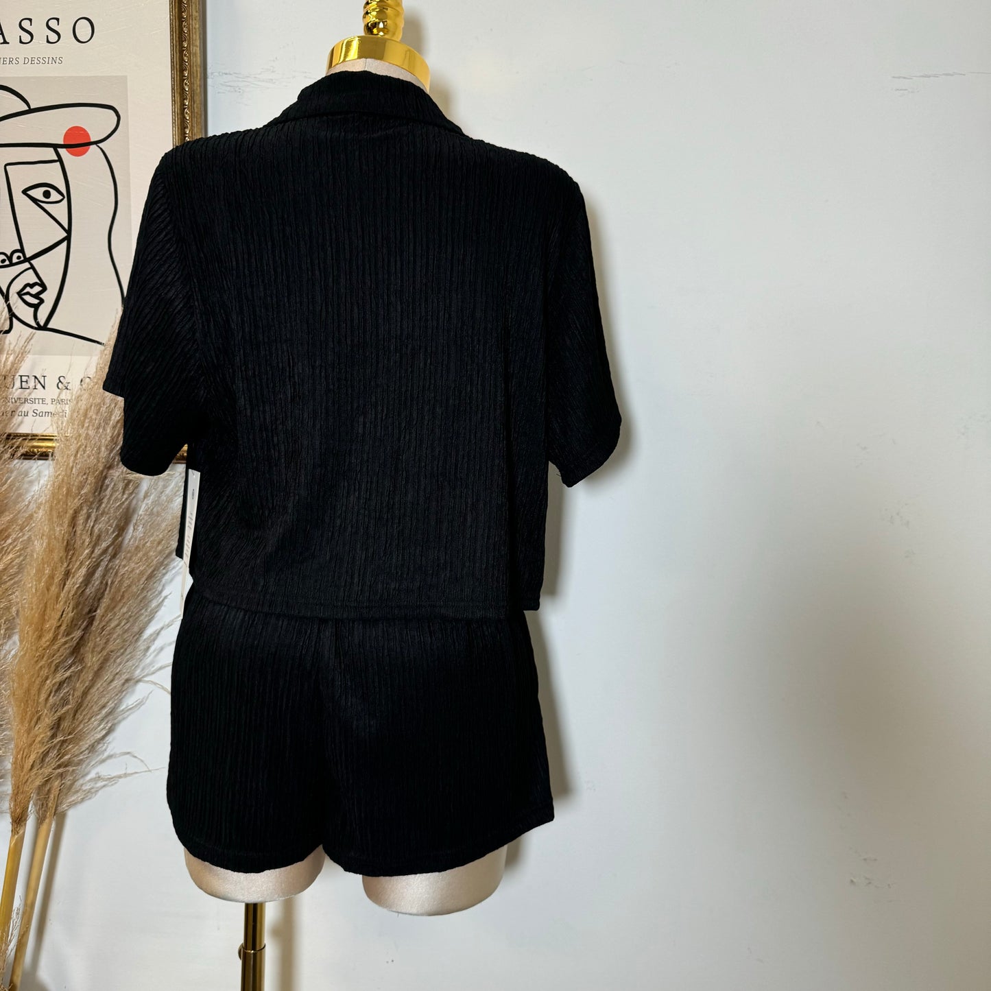 Loxi Short Set-Black