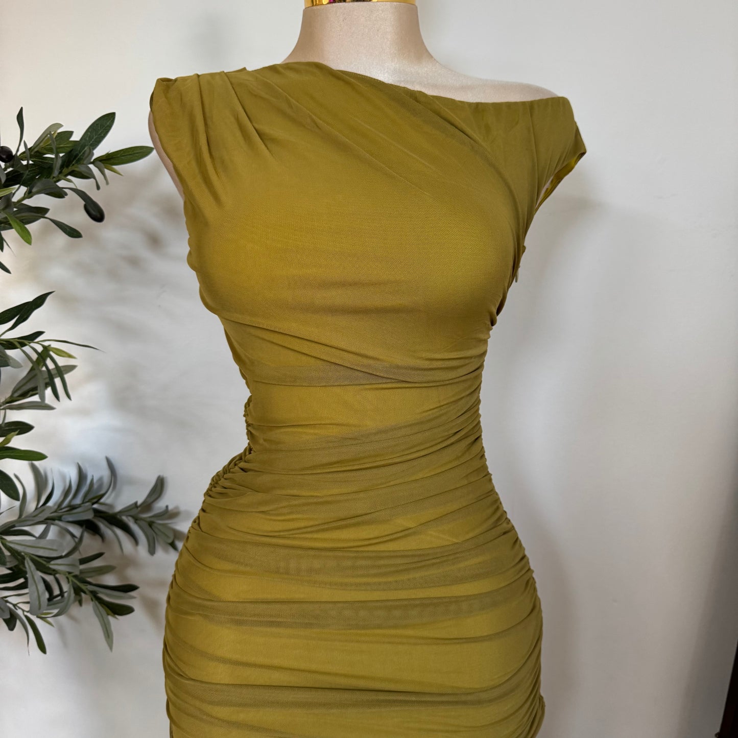 Luxi Dress-Olive