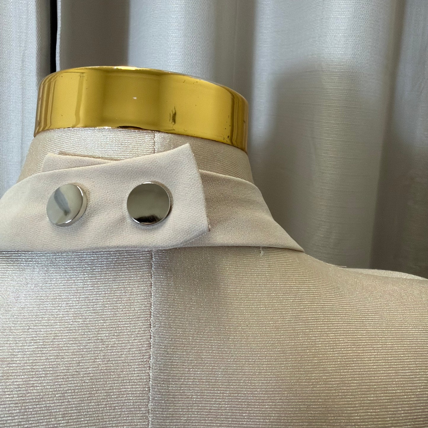Mexico Stretched Halter Top With Belt-Taupe