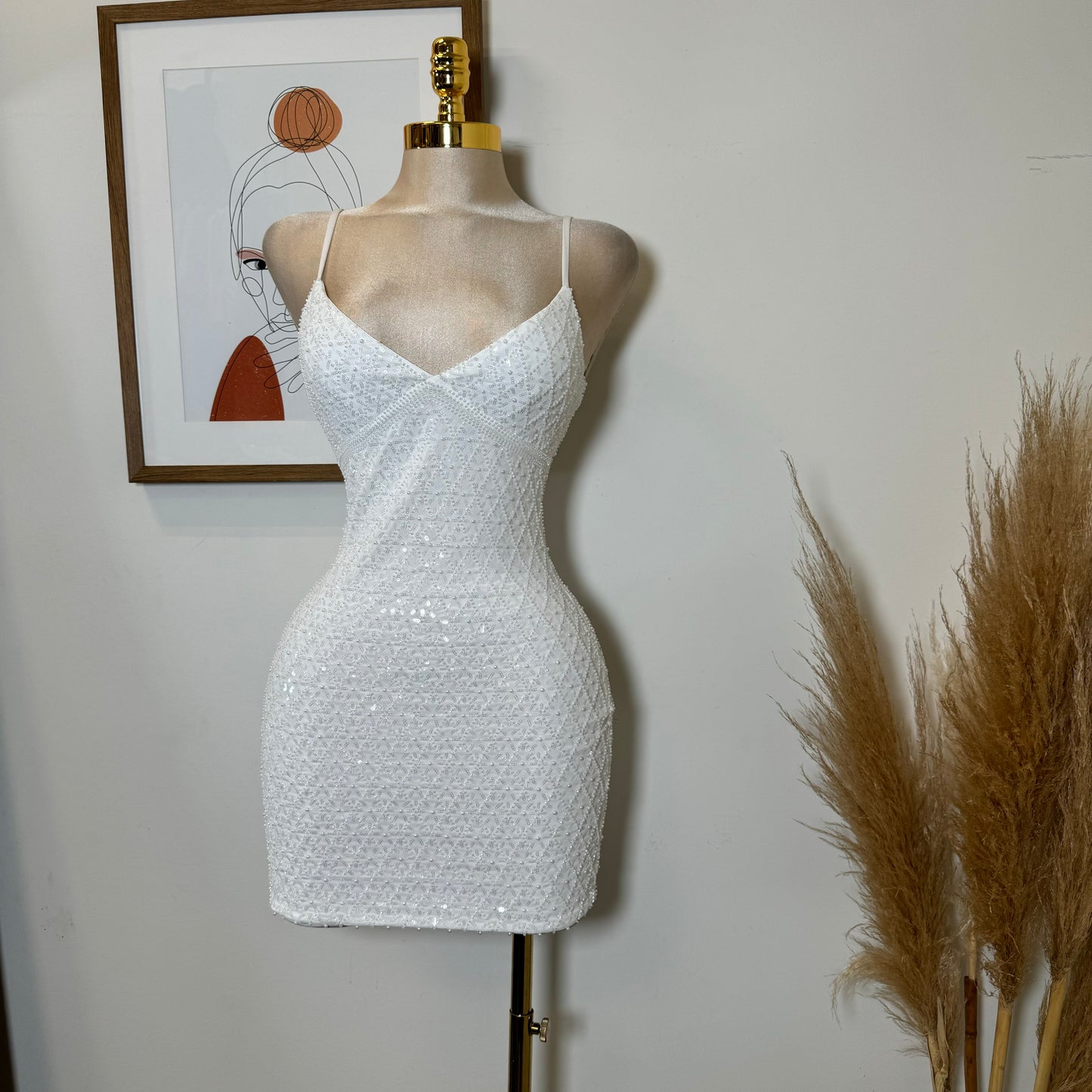 Grad Dress-White
