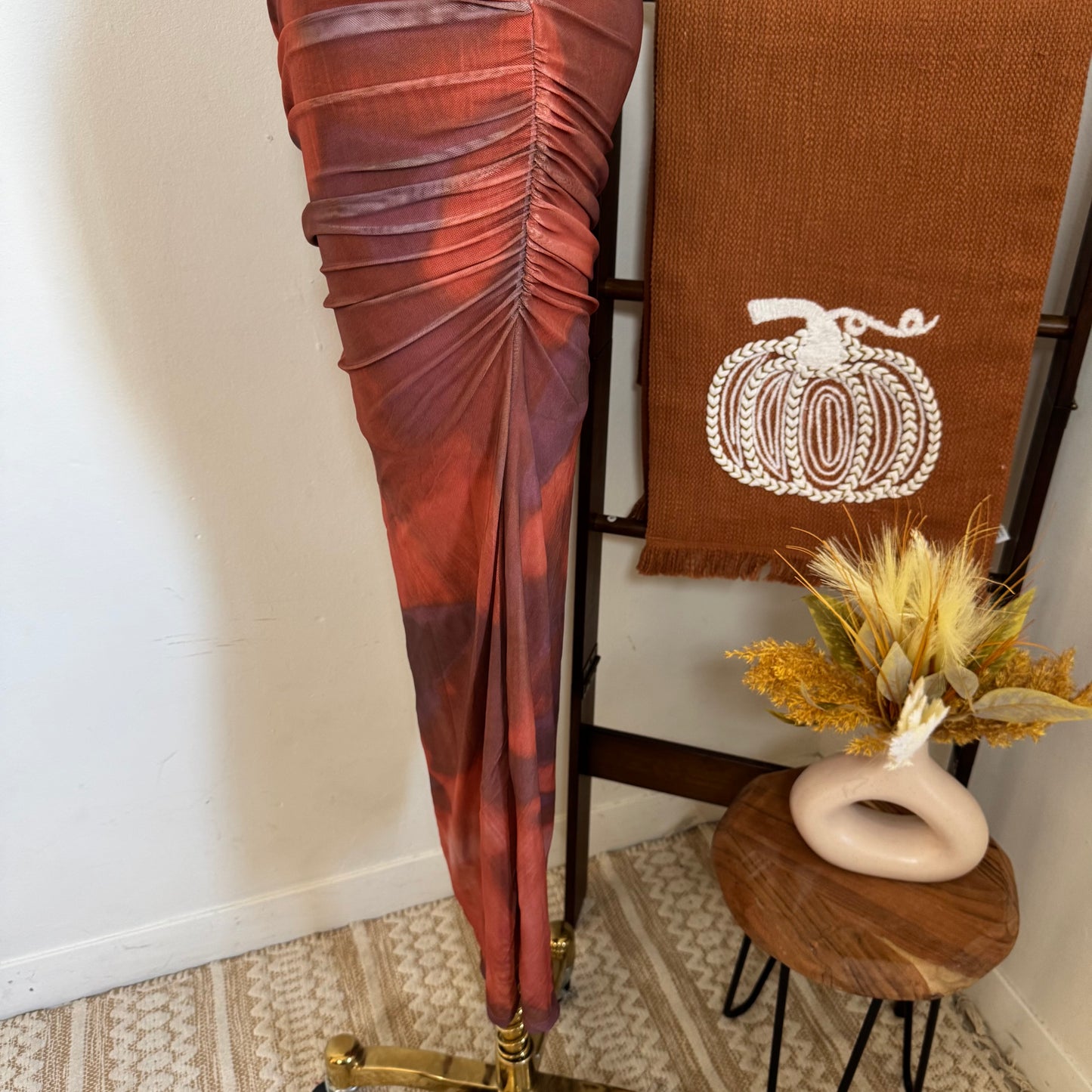 Luxi Dress-Rust