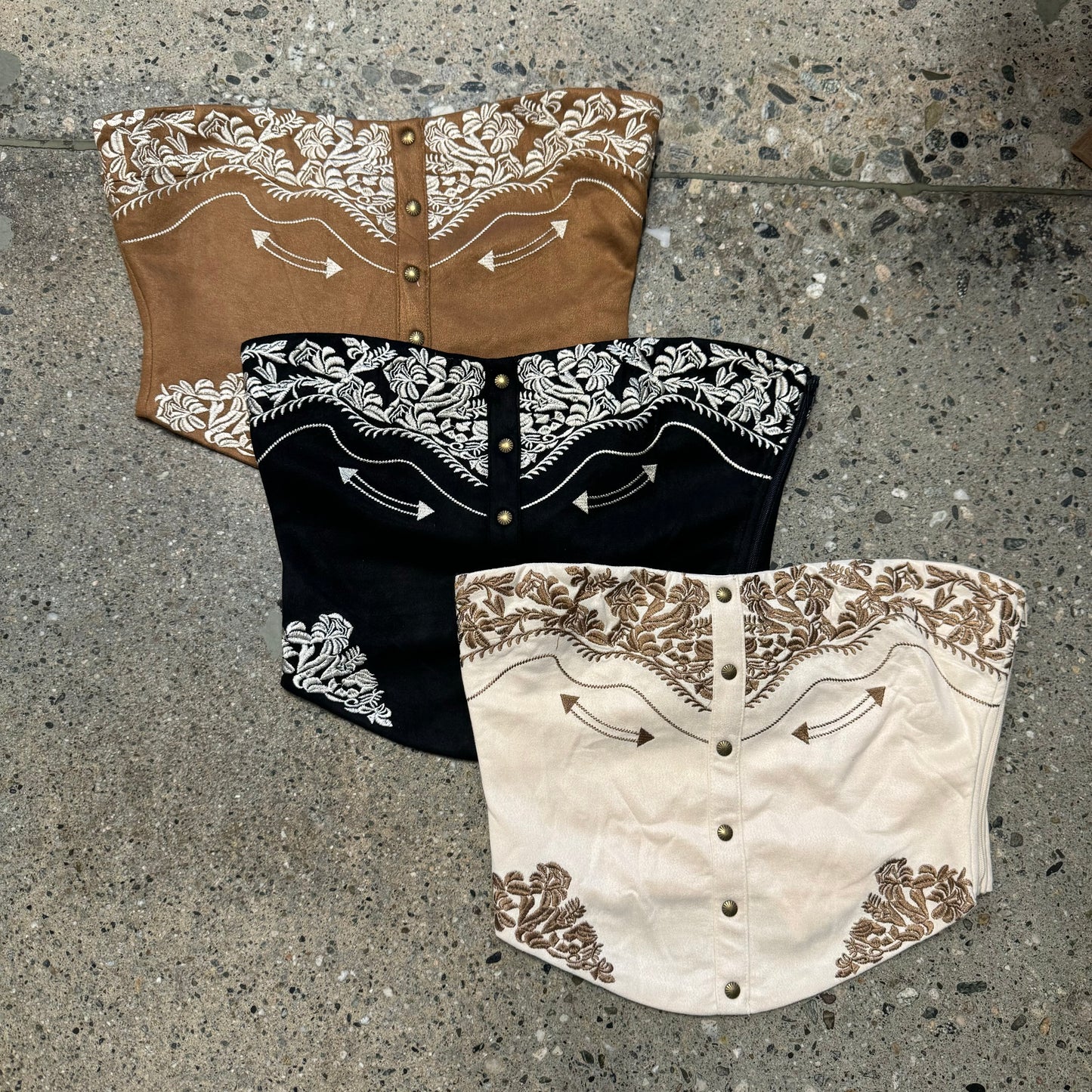 PL La Quebradita Top-Brown/Cafe