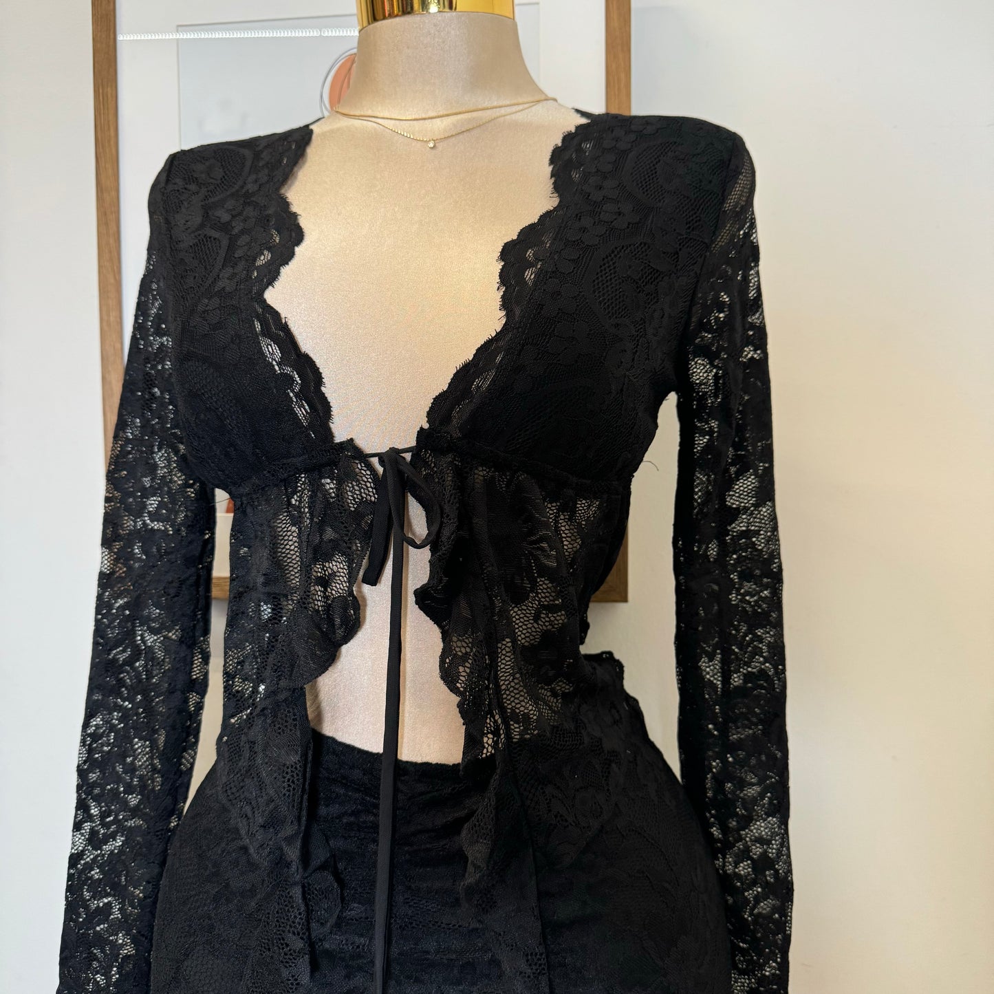 Sexy Lace Skirt-Black