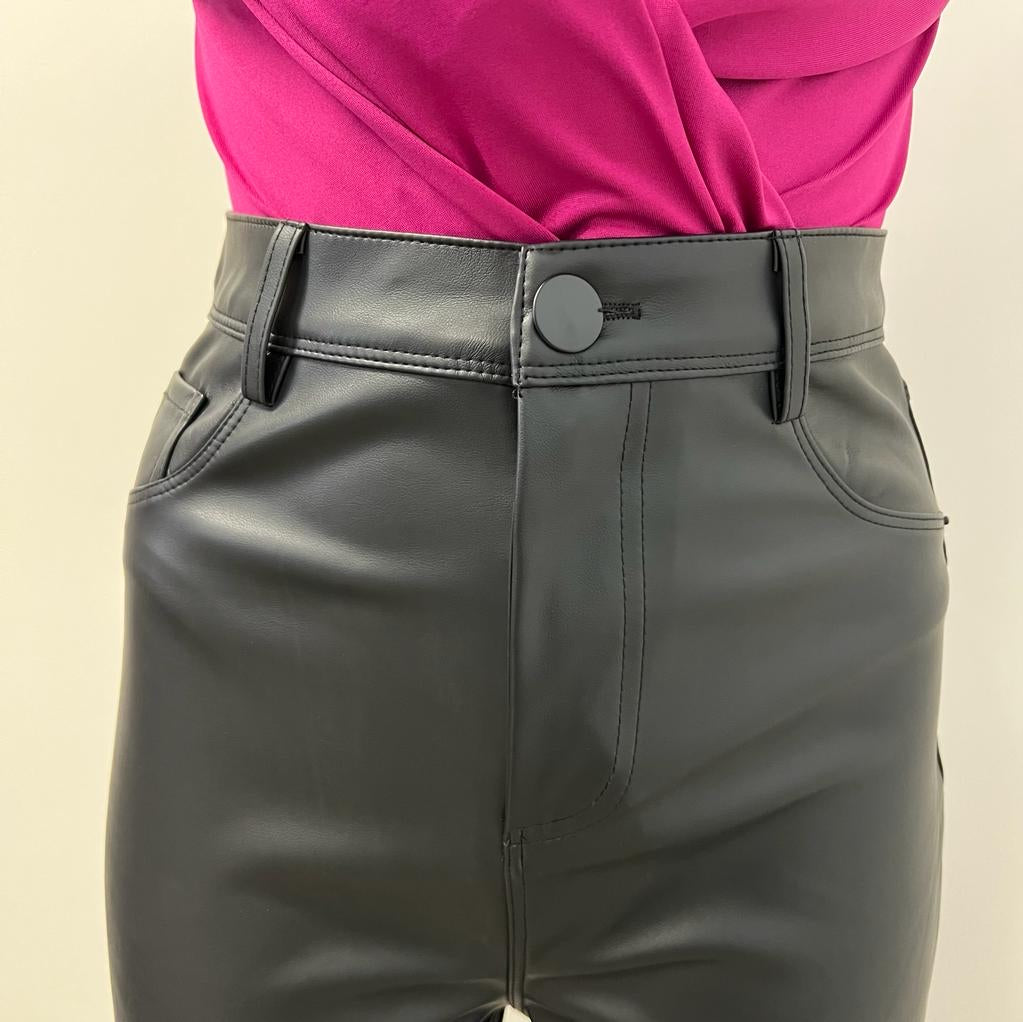 DAYNA PU PANTS PL-BLACK