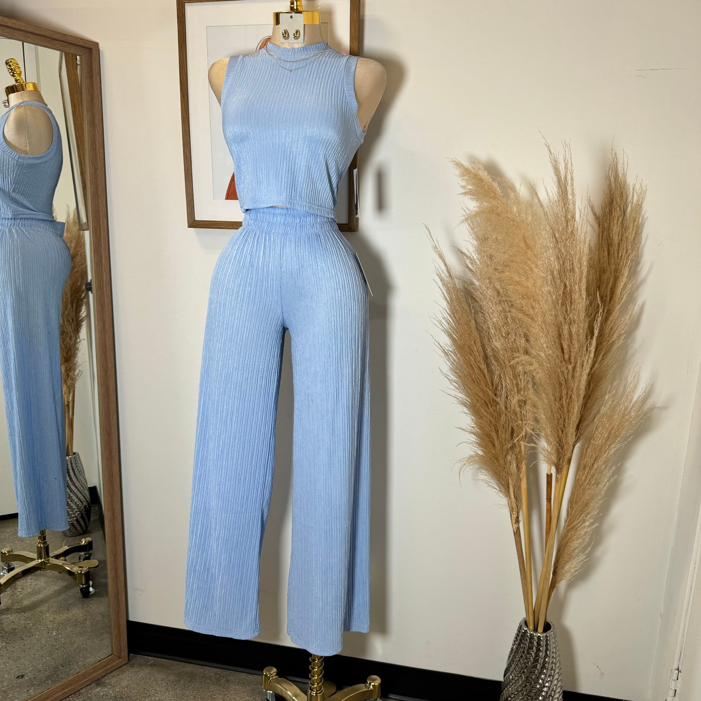 Tamara Two Piece Set-Baby Blue