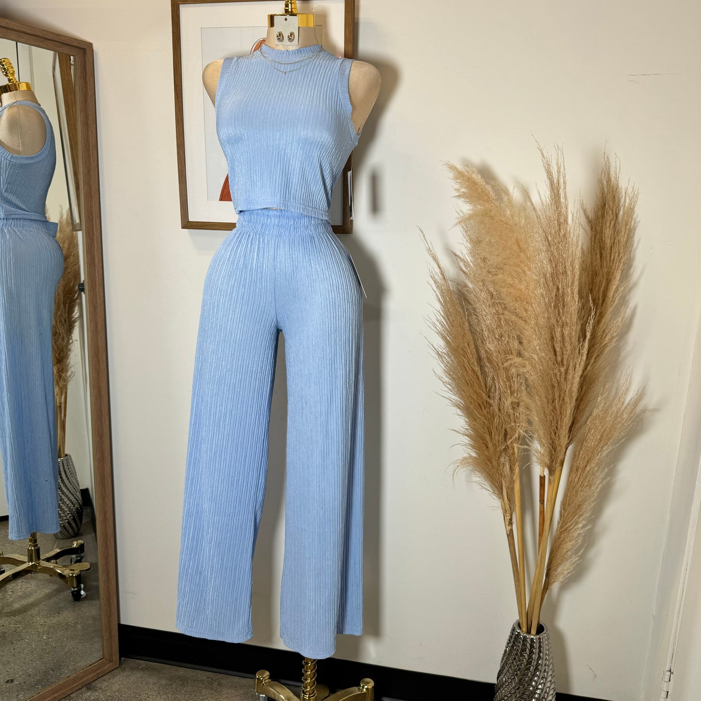 Tamara Two Piece Set-Baby Blue
