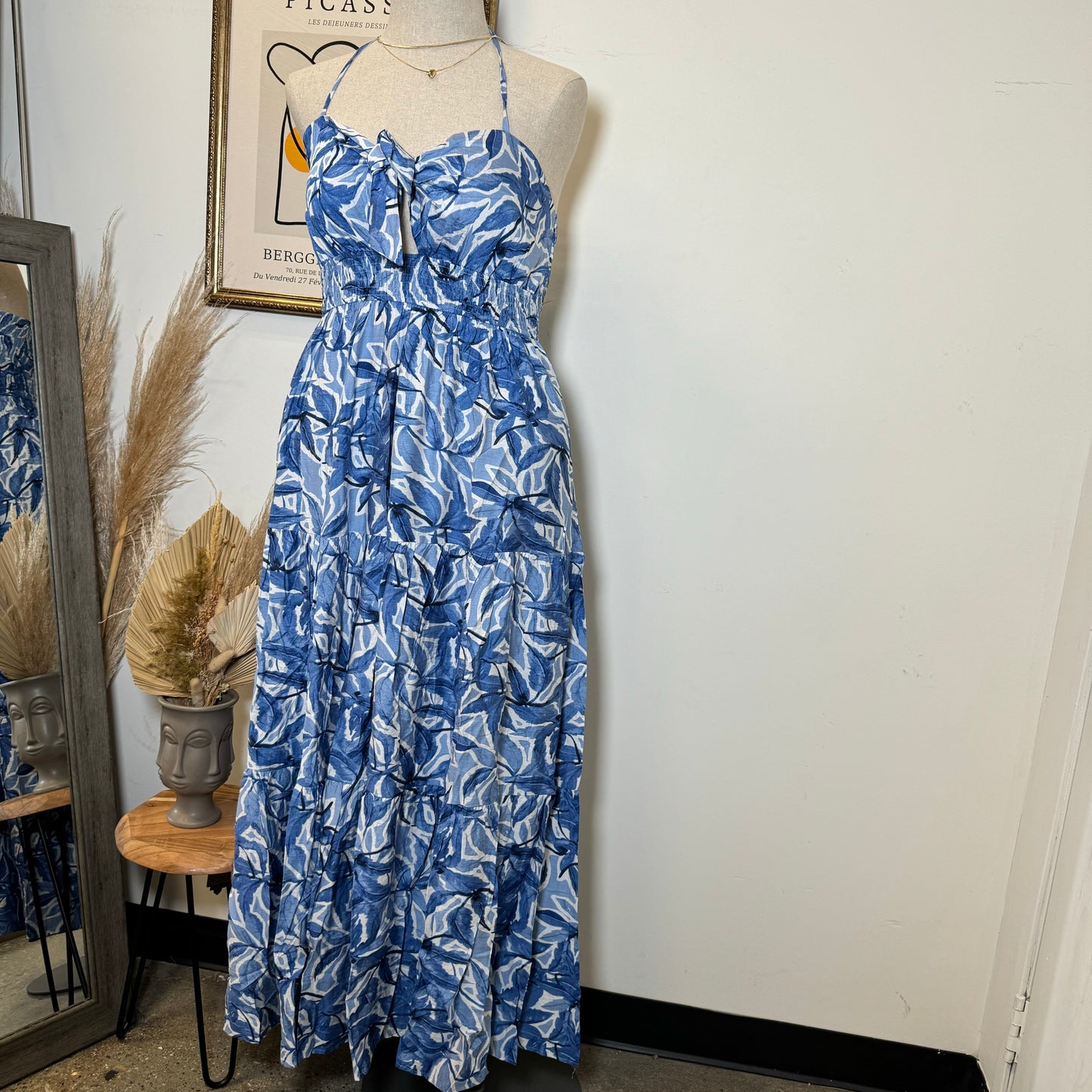 Rosita Plus size Dress-Blue