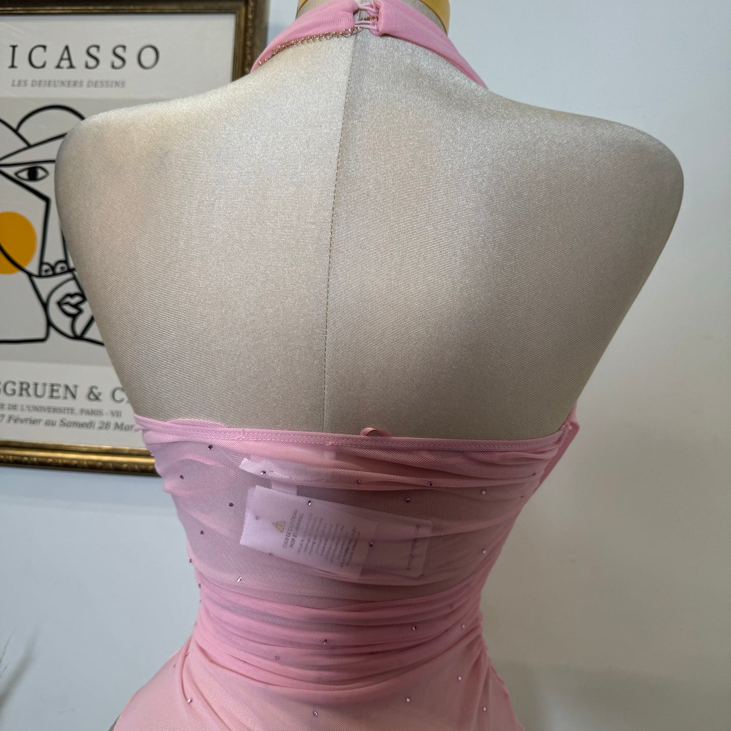Alieen Mesh Bodysuit-Pink