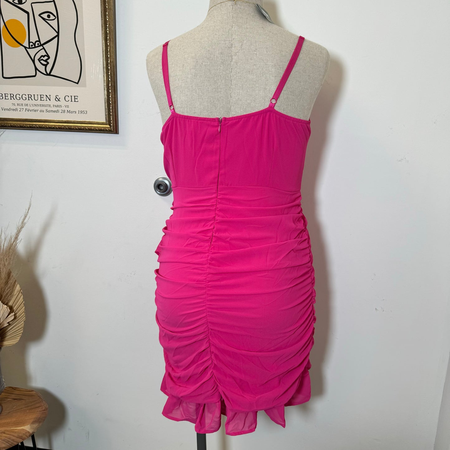 Pink Short Dress-Pink