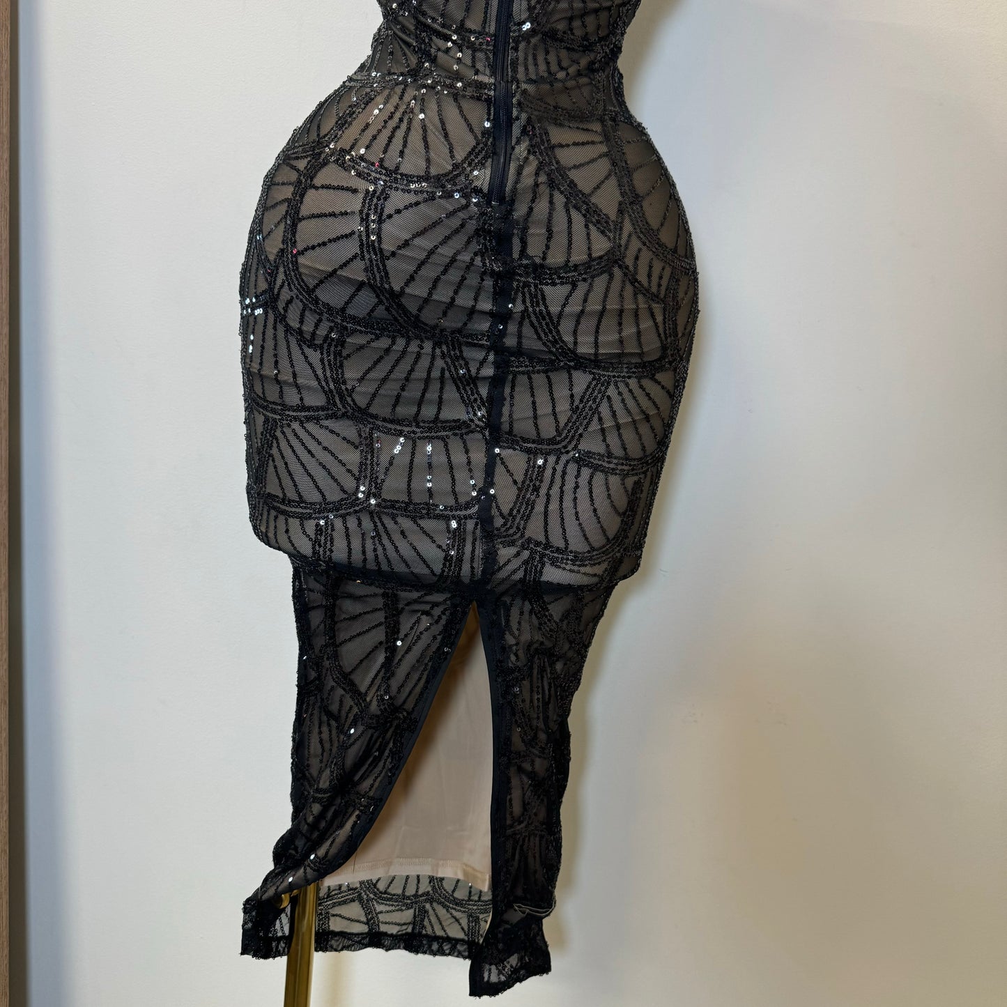 Luxe Midi Dress-Black