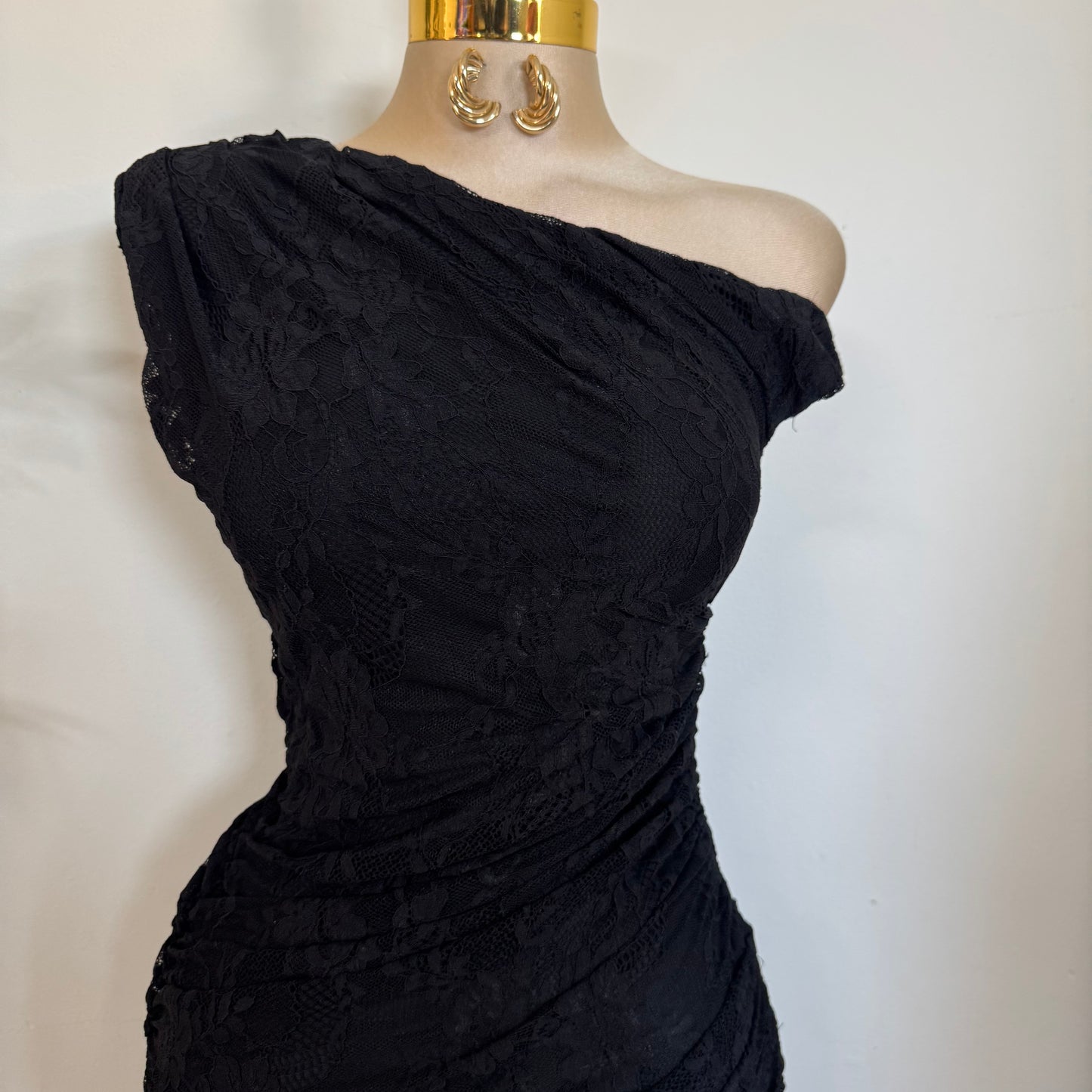 Luxi Lace Dress-Black