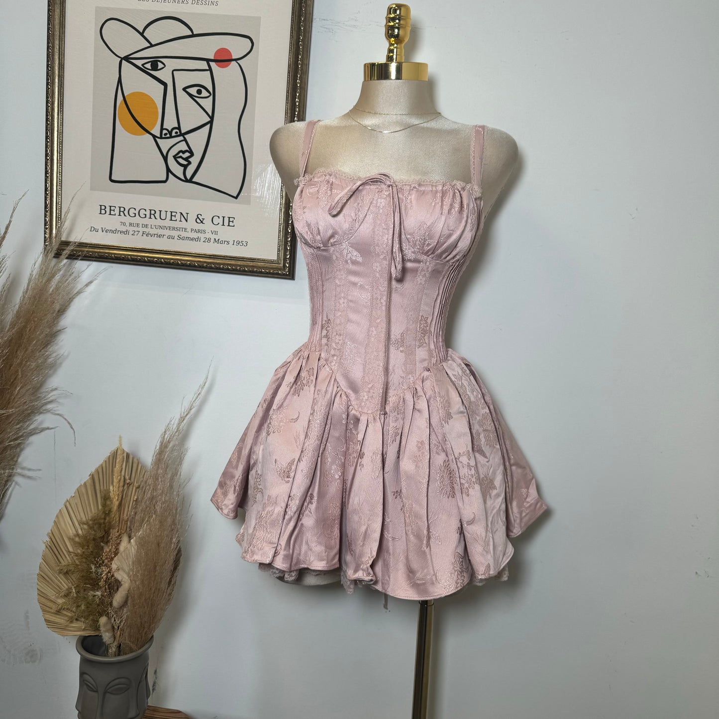 Bridgerton Corset Dress-Mauve