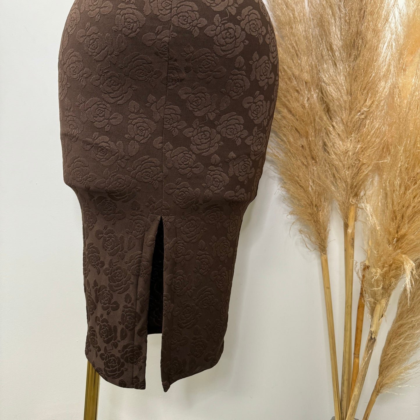 Alerth Tube Mini Dress-Brown