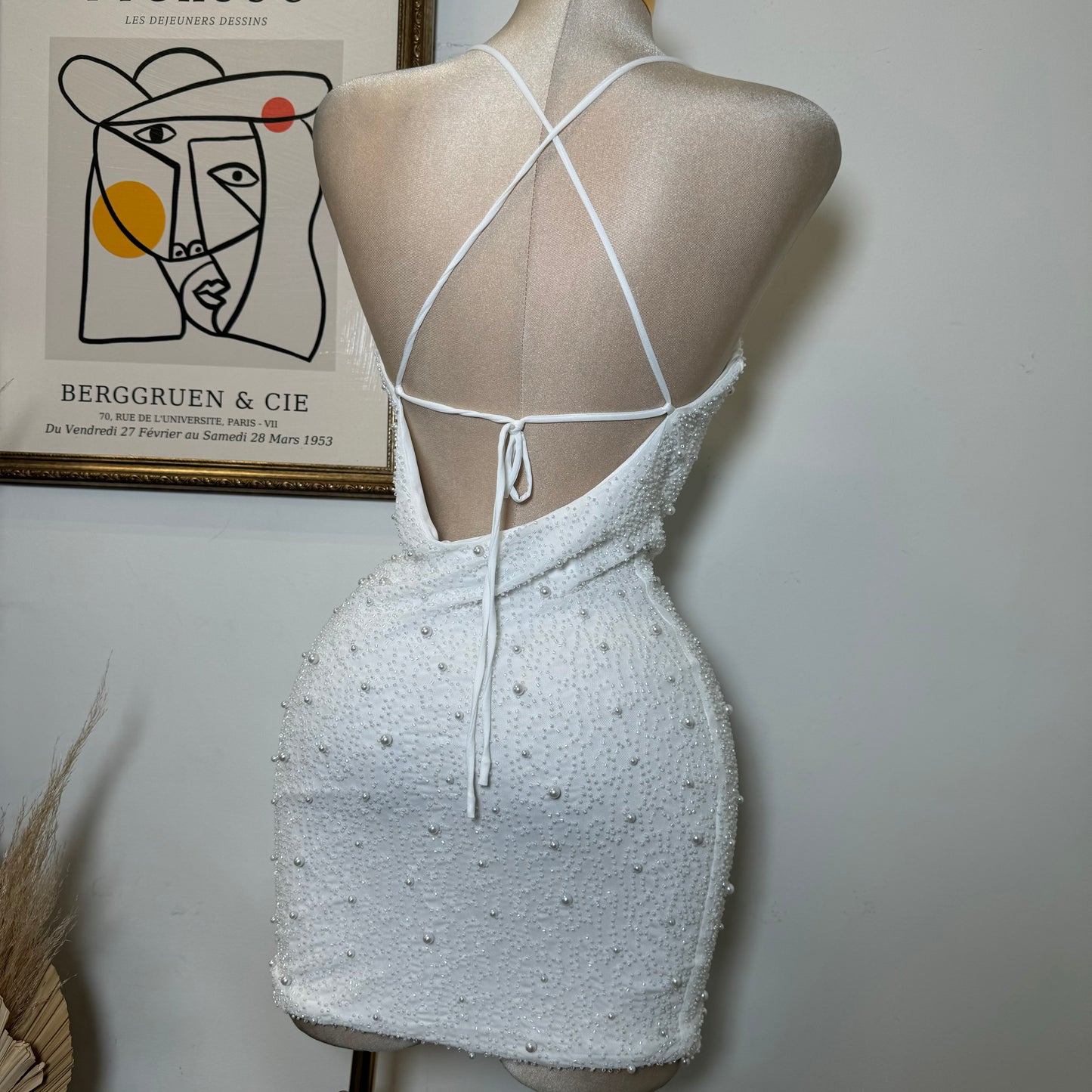 Sexy Pearl Dress-White