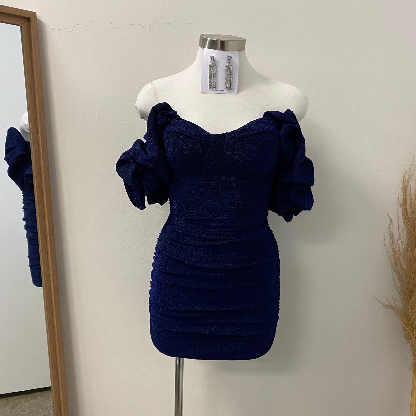Kiarra Dress-Navy