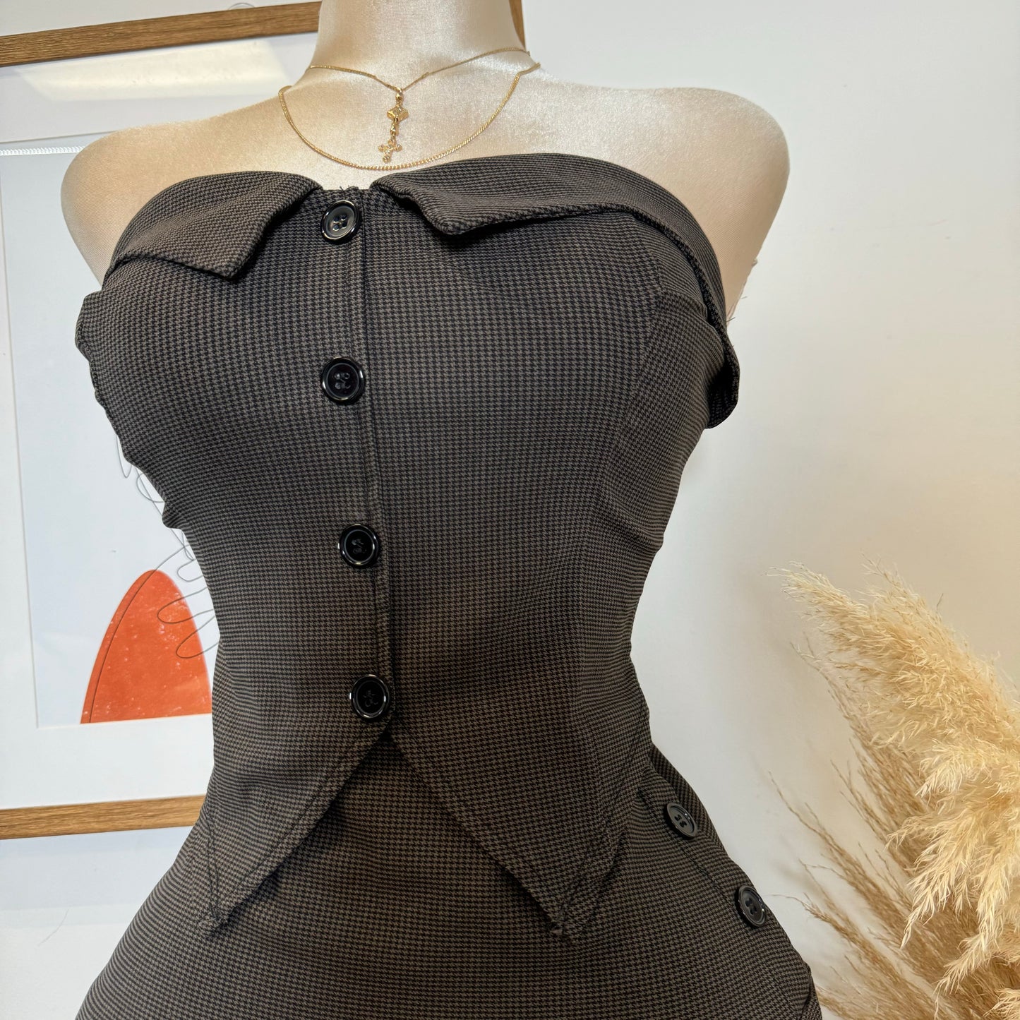 Tu Sin El Skirt Set-Brown