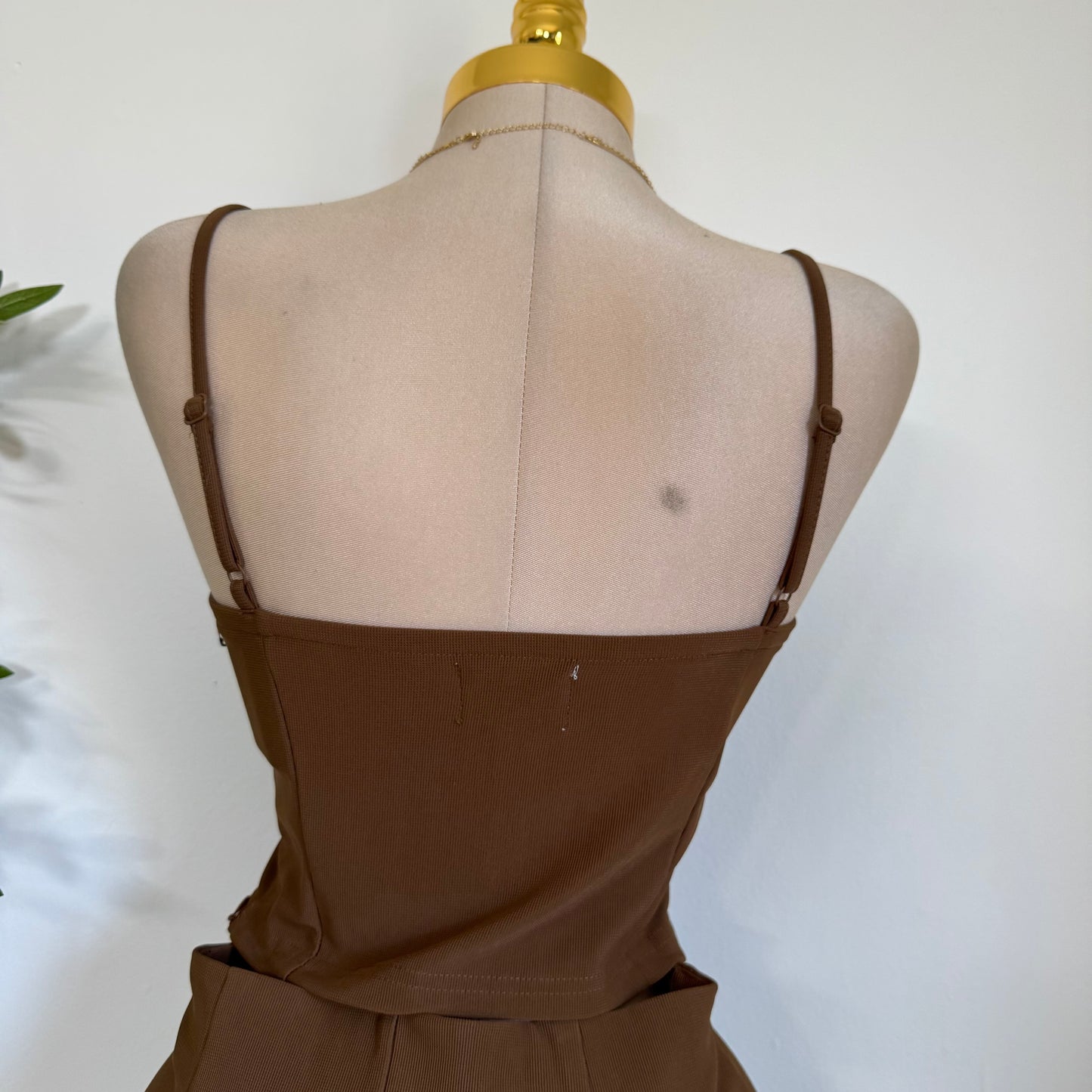 Mixy Skirt Set-Brown