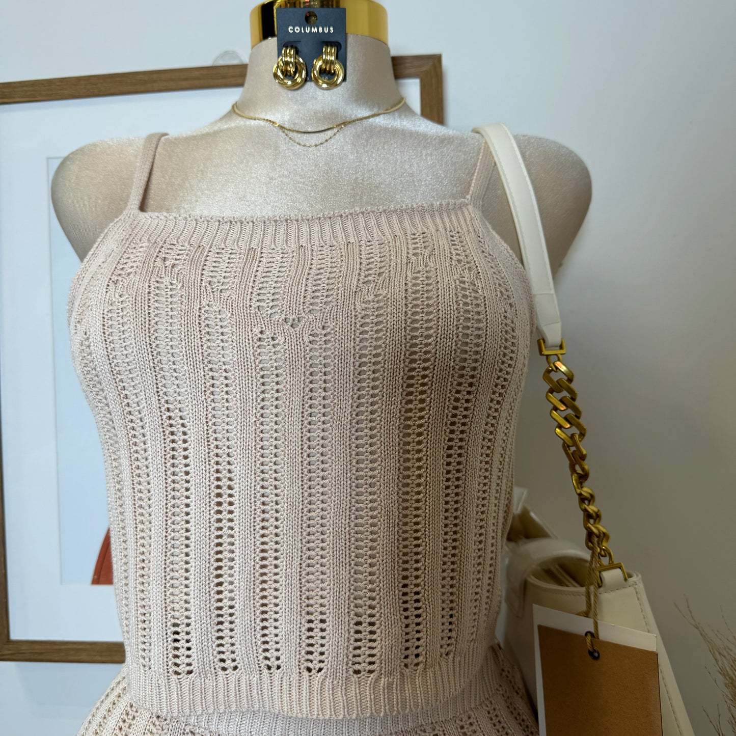 Vacation Skirt Set-Beige