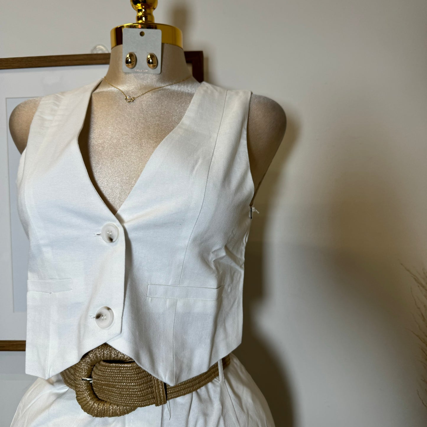 Verano Pant Two Piece Set-White
