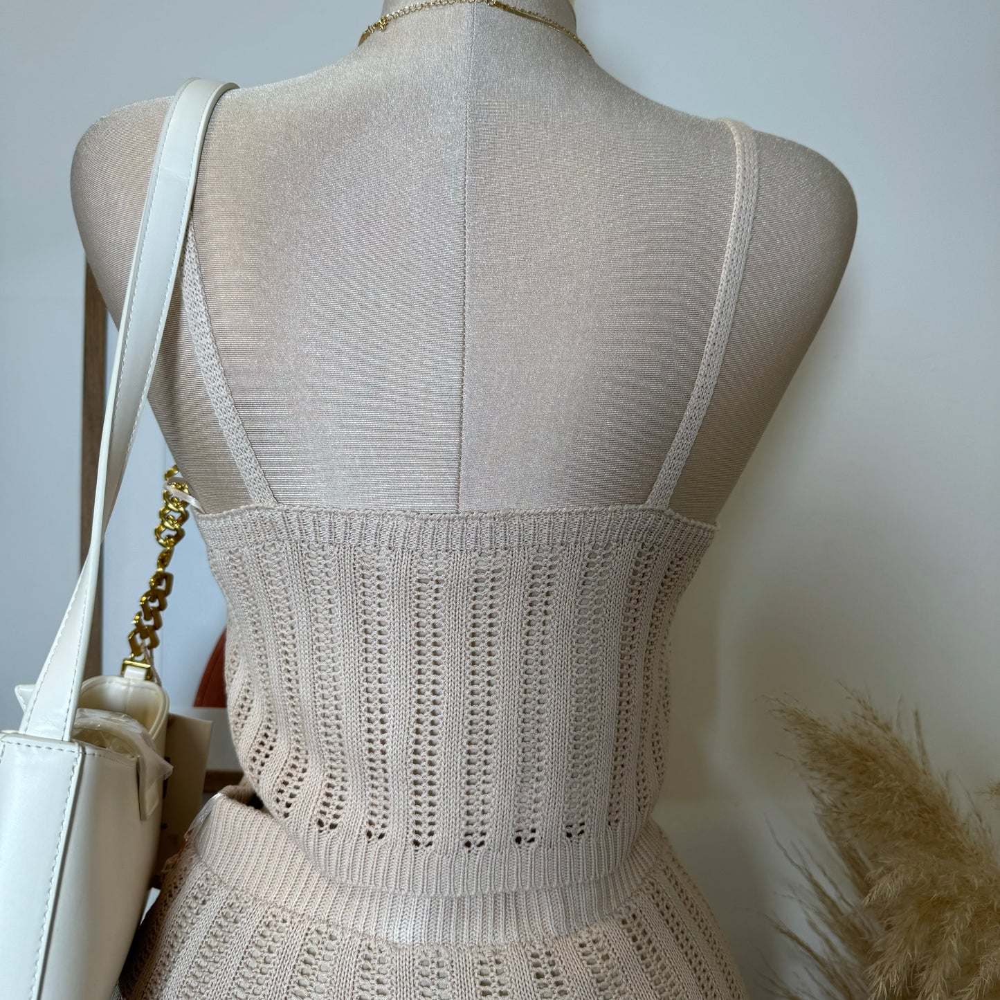 Vacation Skirt Set-Beige