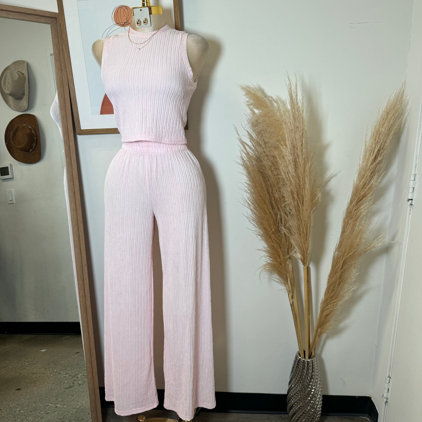 Tamara Two Piece Set-Baby Pink