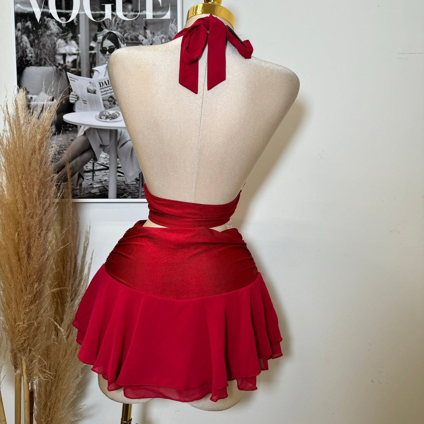 El efecto Skirt Set-Red