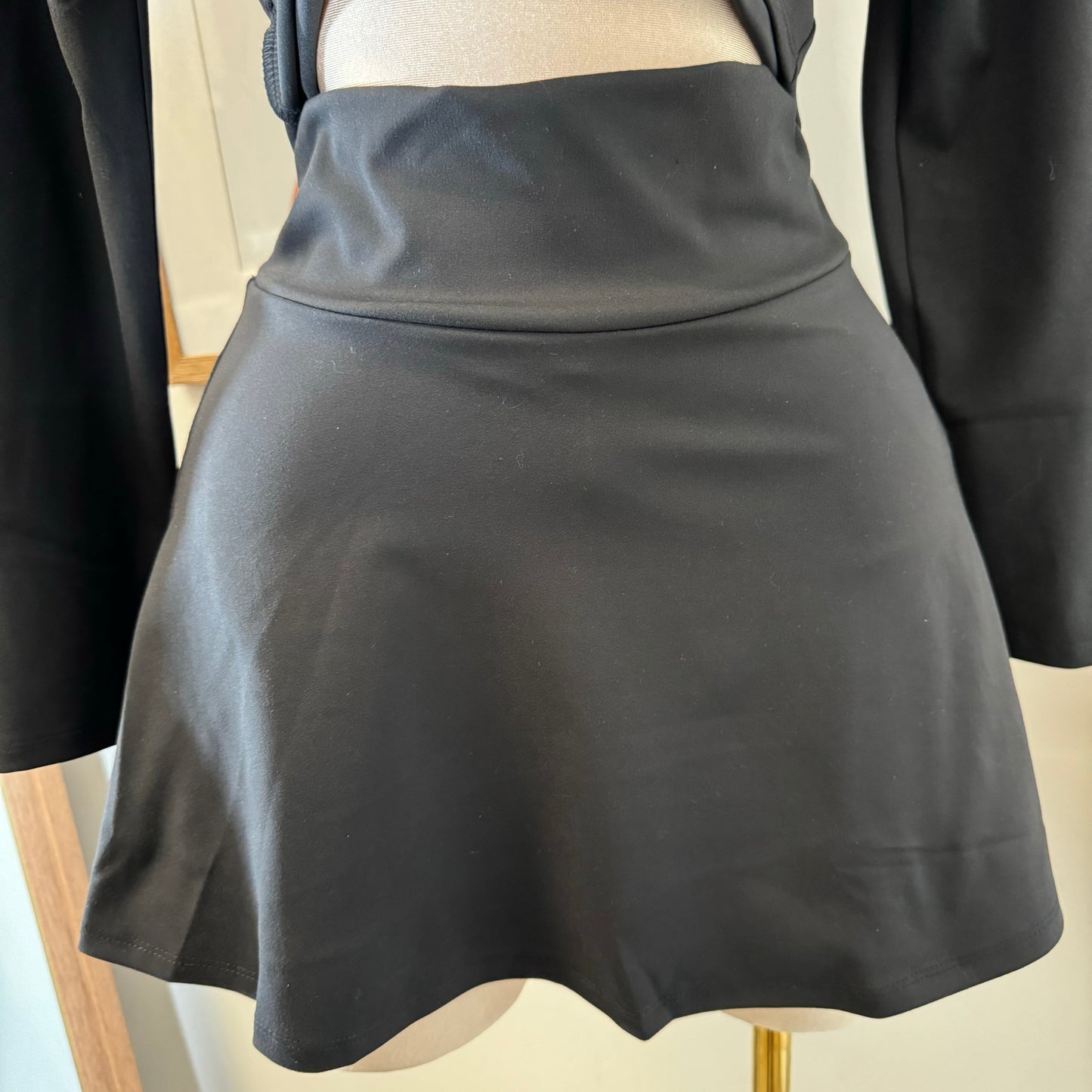 Coquetona Tennis Skirt Set-Black