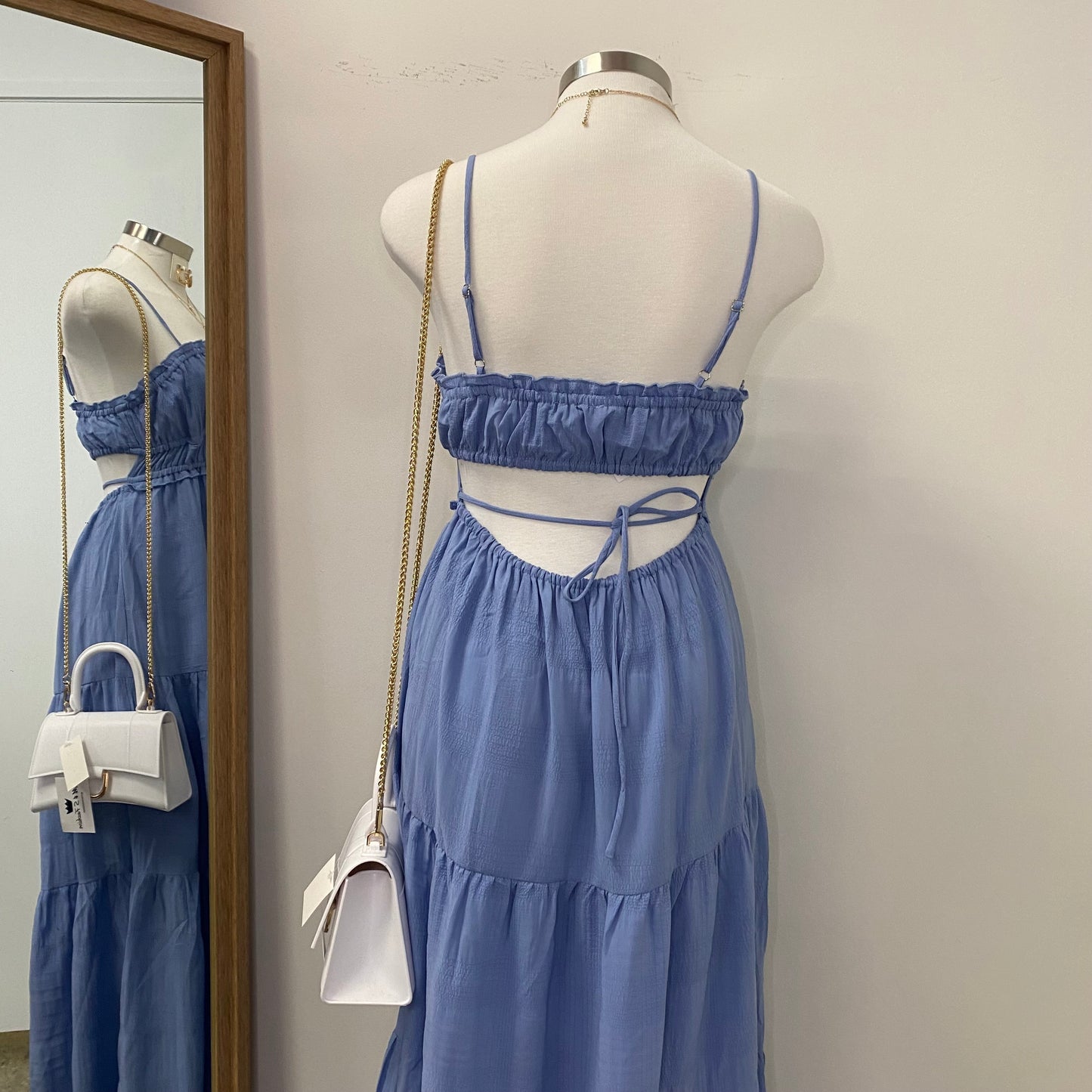 Blue Maxi Dress-Blue