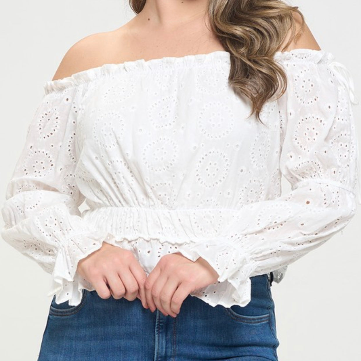 Lace Top PL-White