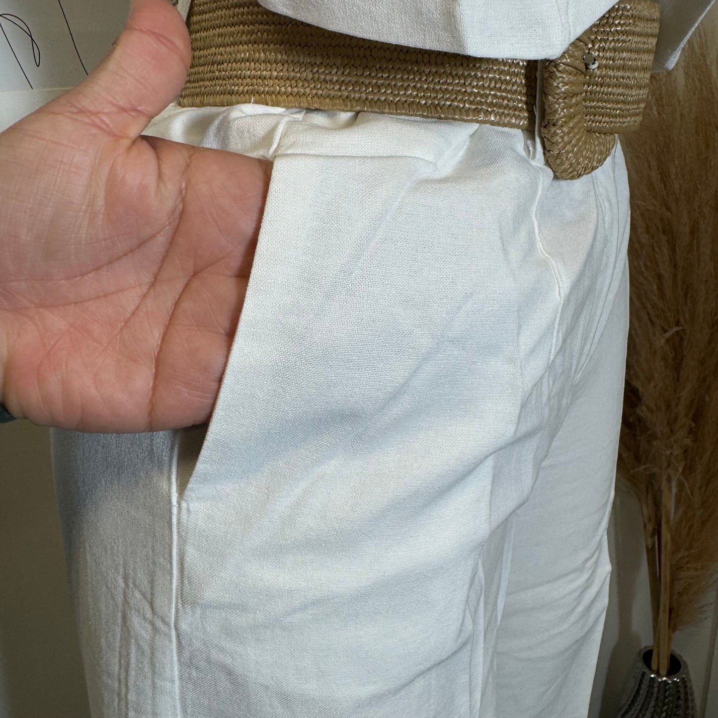 Verano Pant Two Piece Set-White