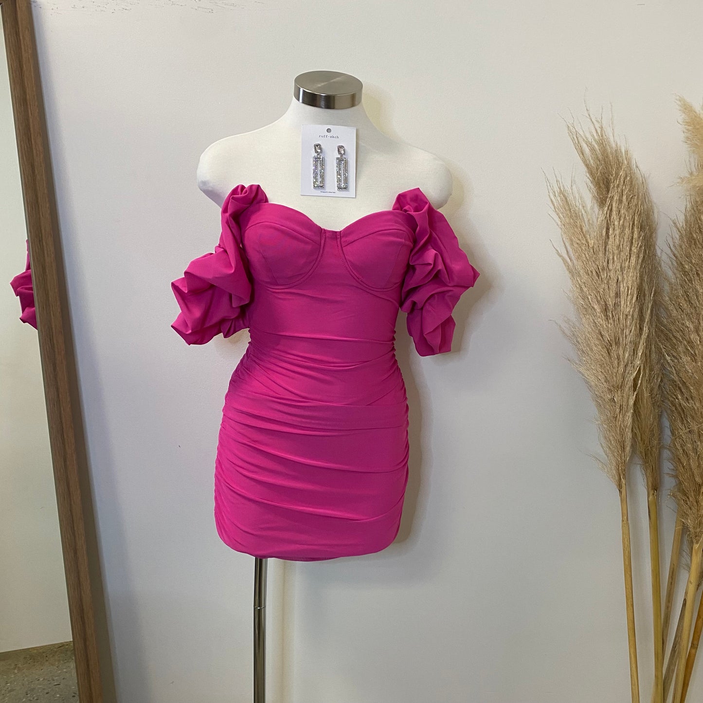 Kaisley Dress-Barbie Pink