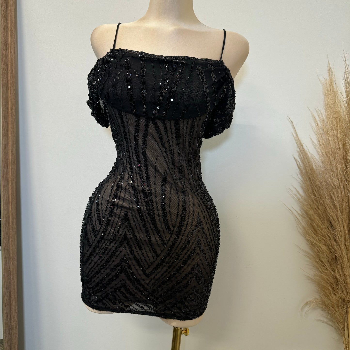 Scorpio DRESS-Black/Nude