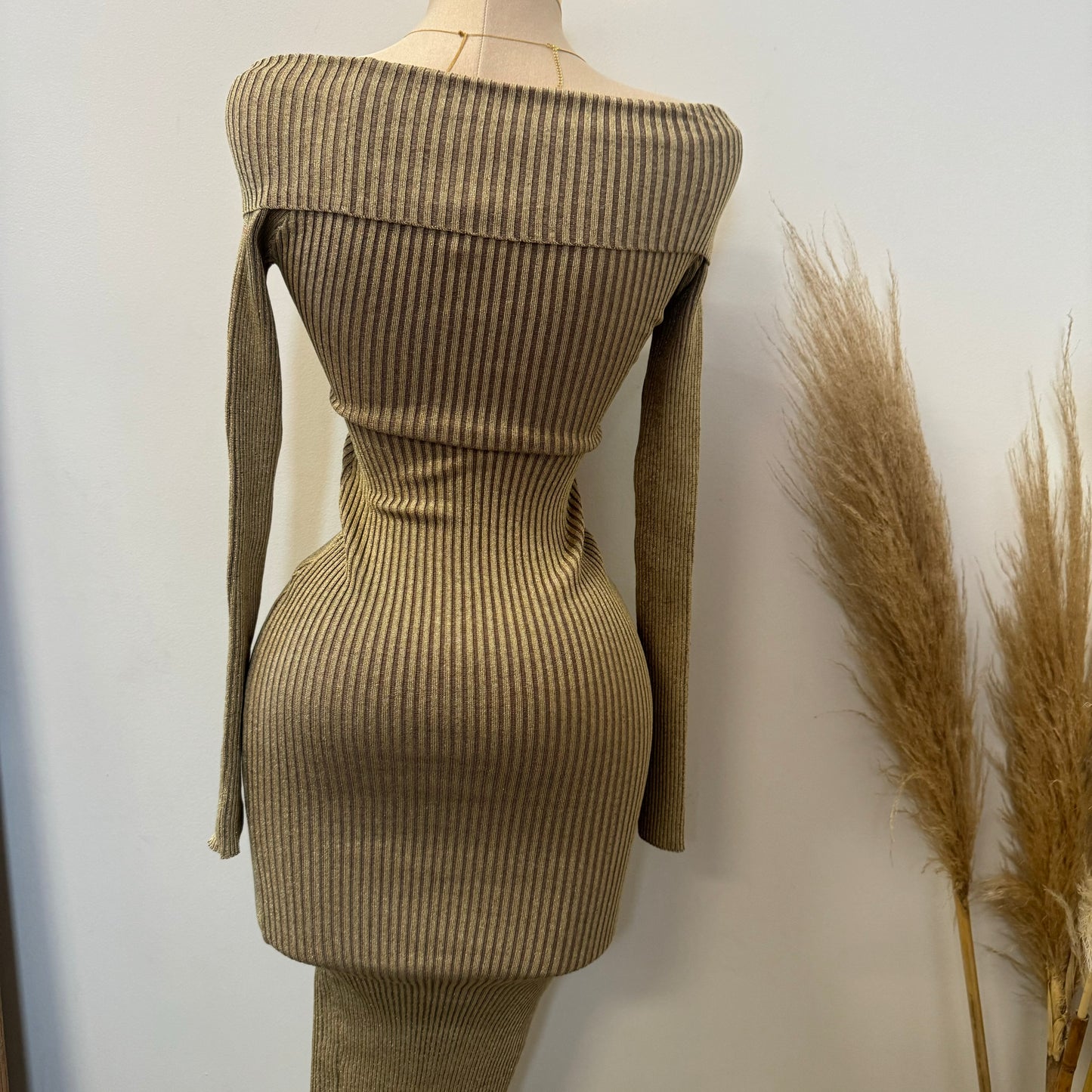 Goldy Dress-Gold