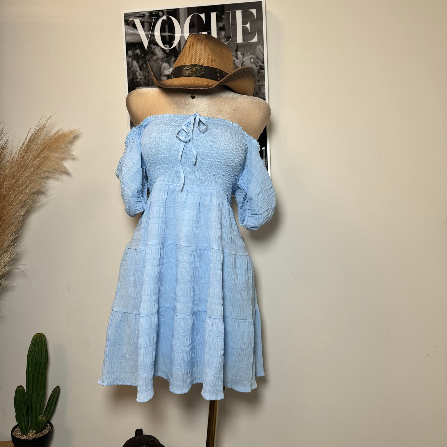 Vaquerita Dress-Baby Blue