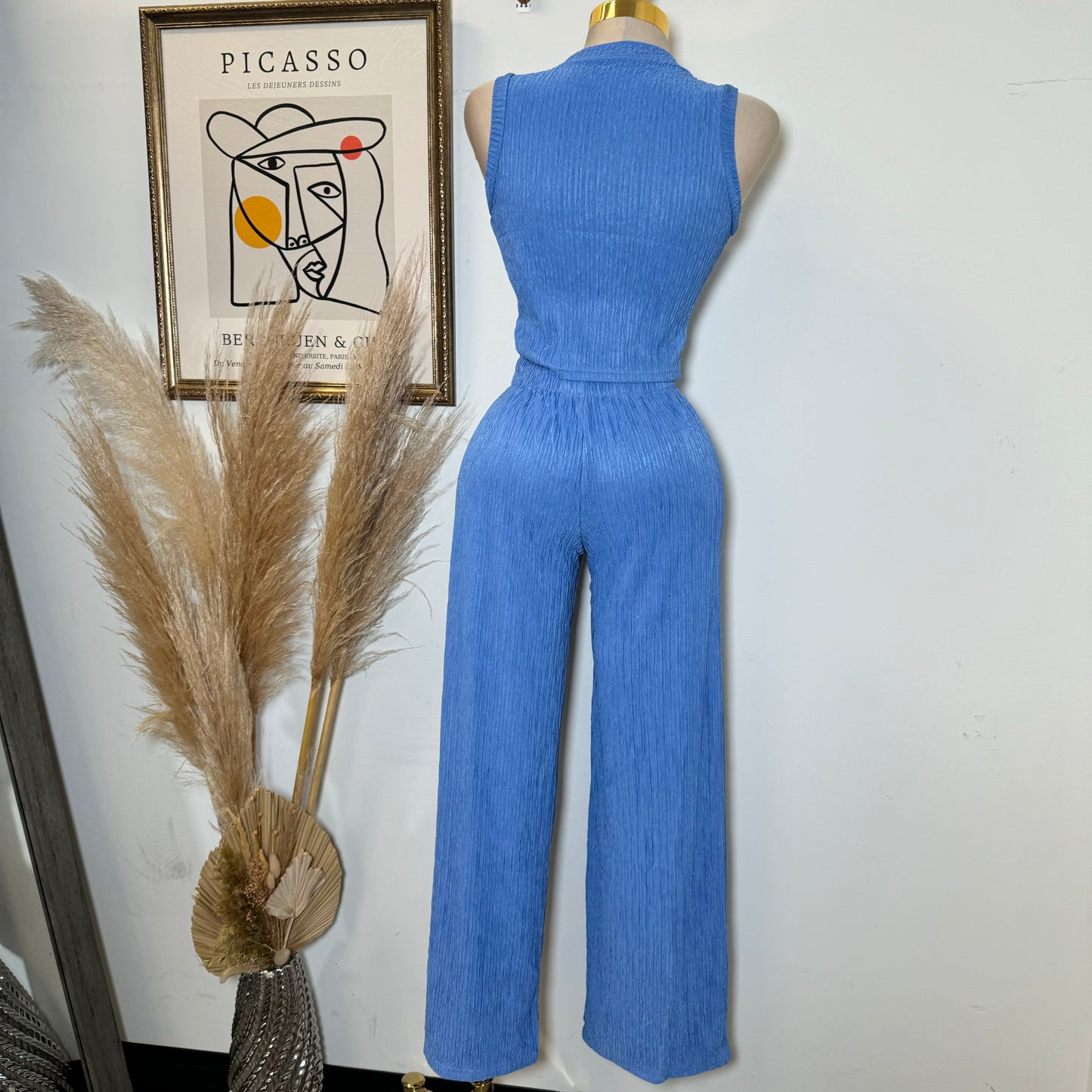 Tamara Two Piece Set-Blue