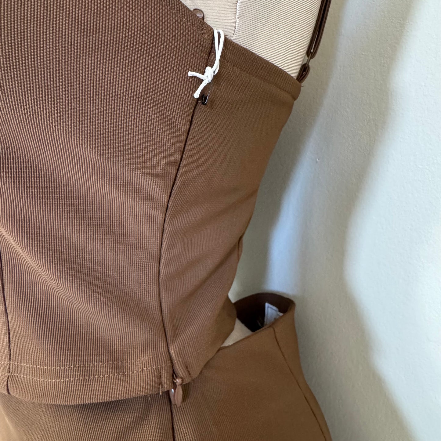 Mixy Skirt Set-Brown