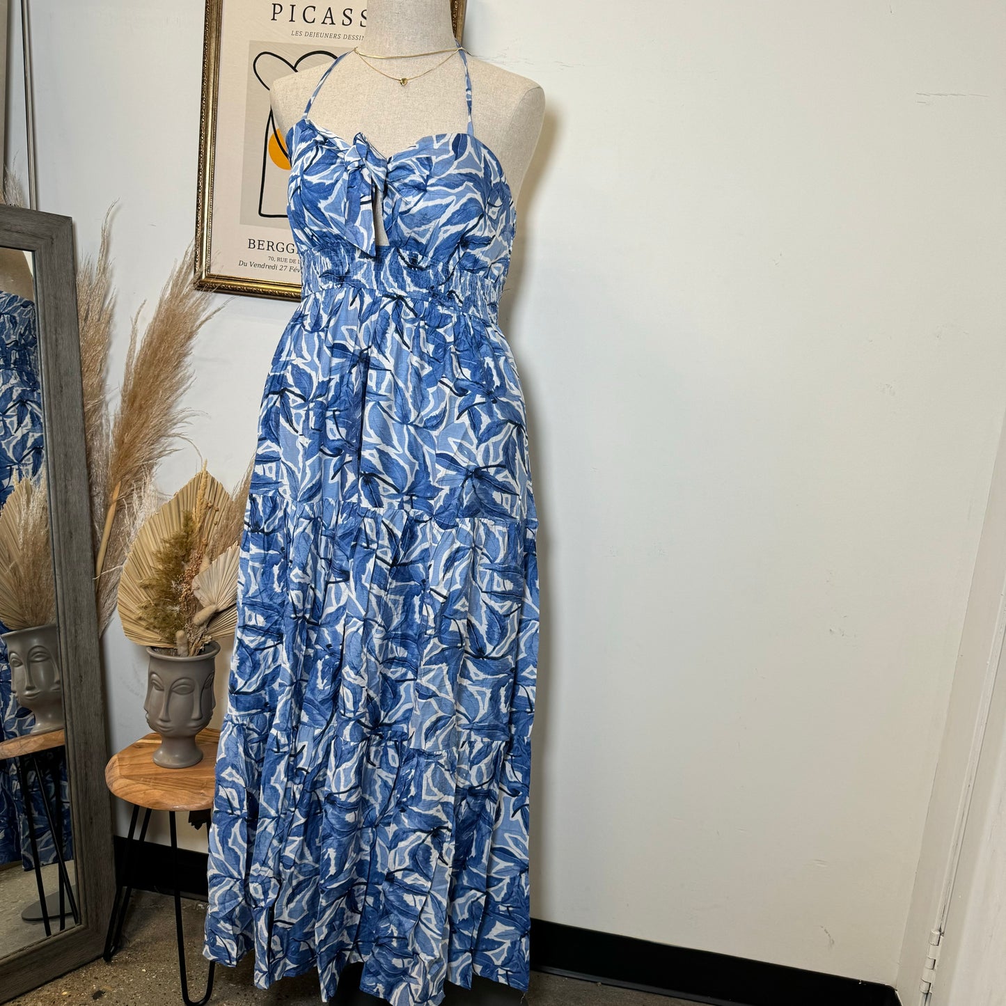 Rosita Plus size Dress-Blue